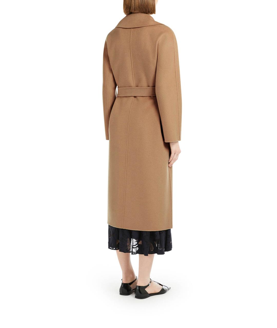 MAX MARA Коричневое кашемировое пальто, фото 4