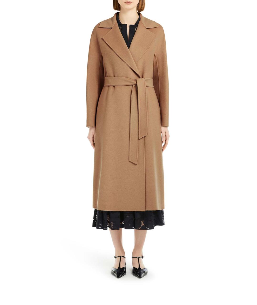 MAX MARA Коричневое кашемировое пальто, фото 3