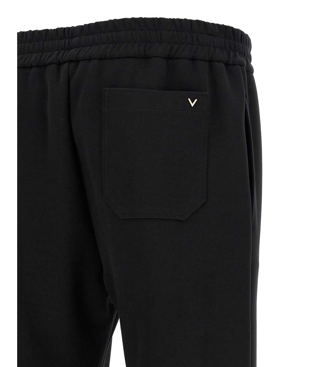 VALENTINO Черные хлопковые повседневные брюки, фото 4