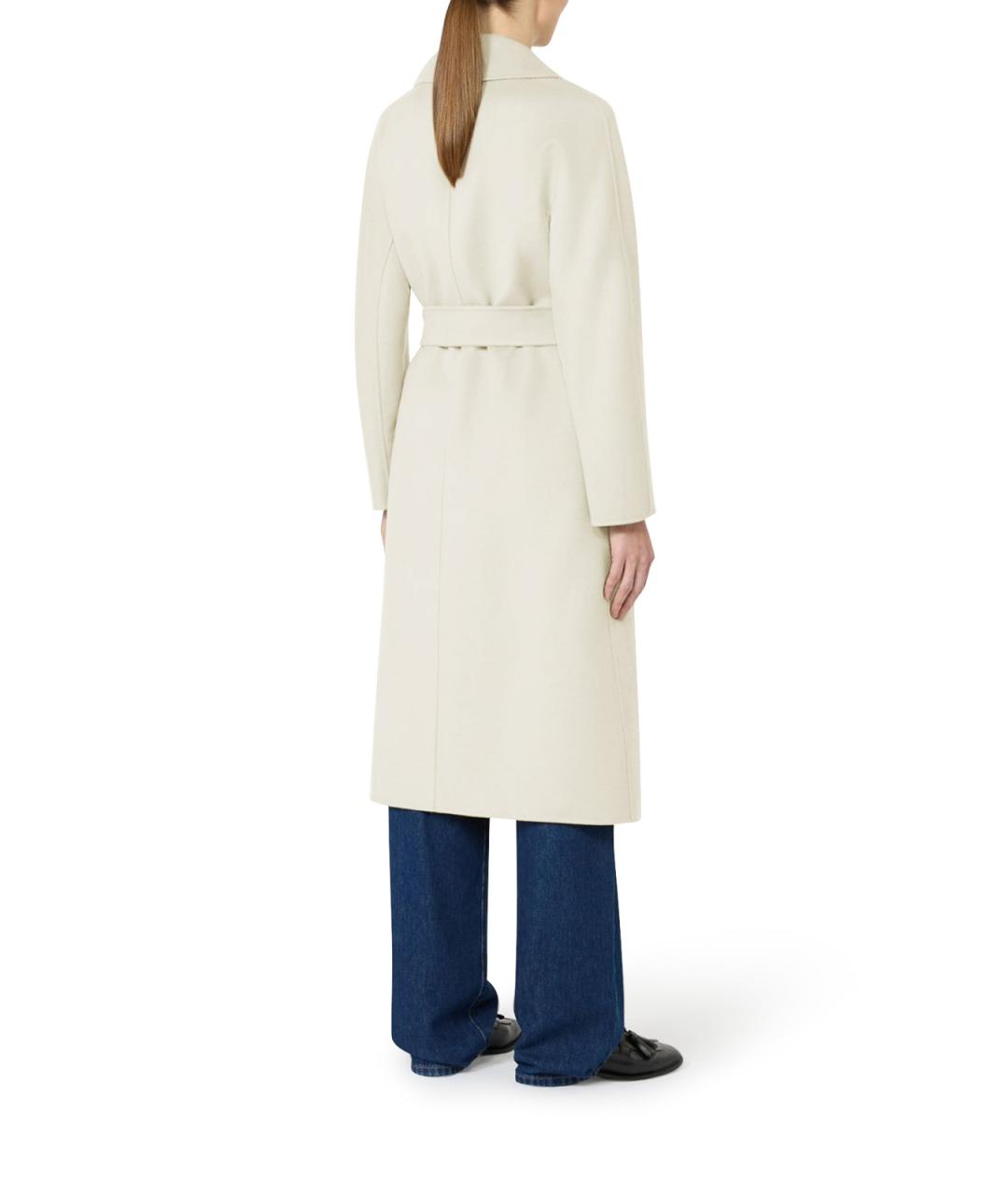 MAX MARA Белое кашемировое пальто, фото 3