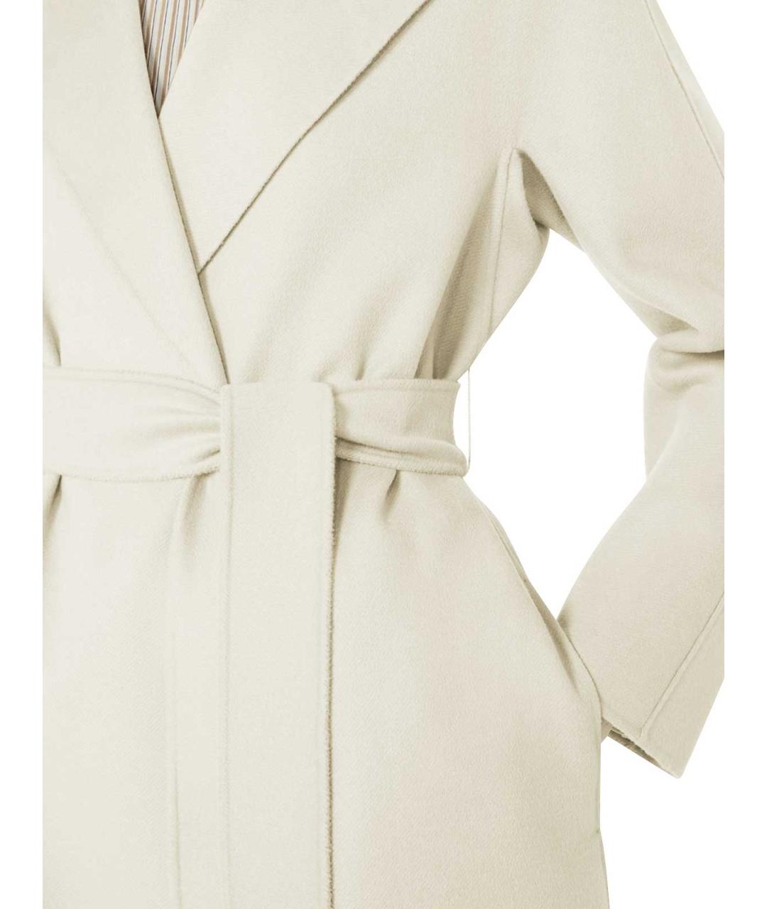 MAX MARA Белое кашемировое пальто, фото 4