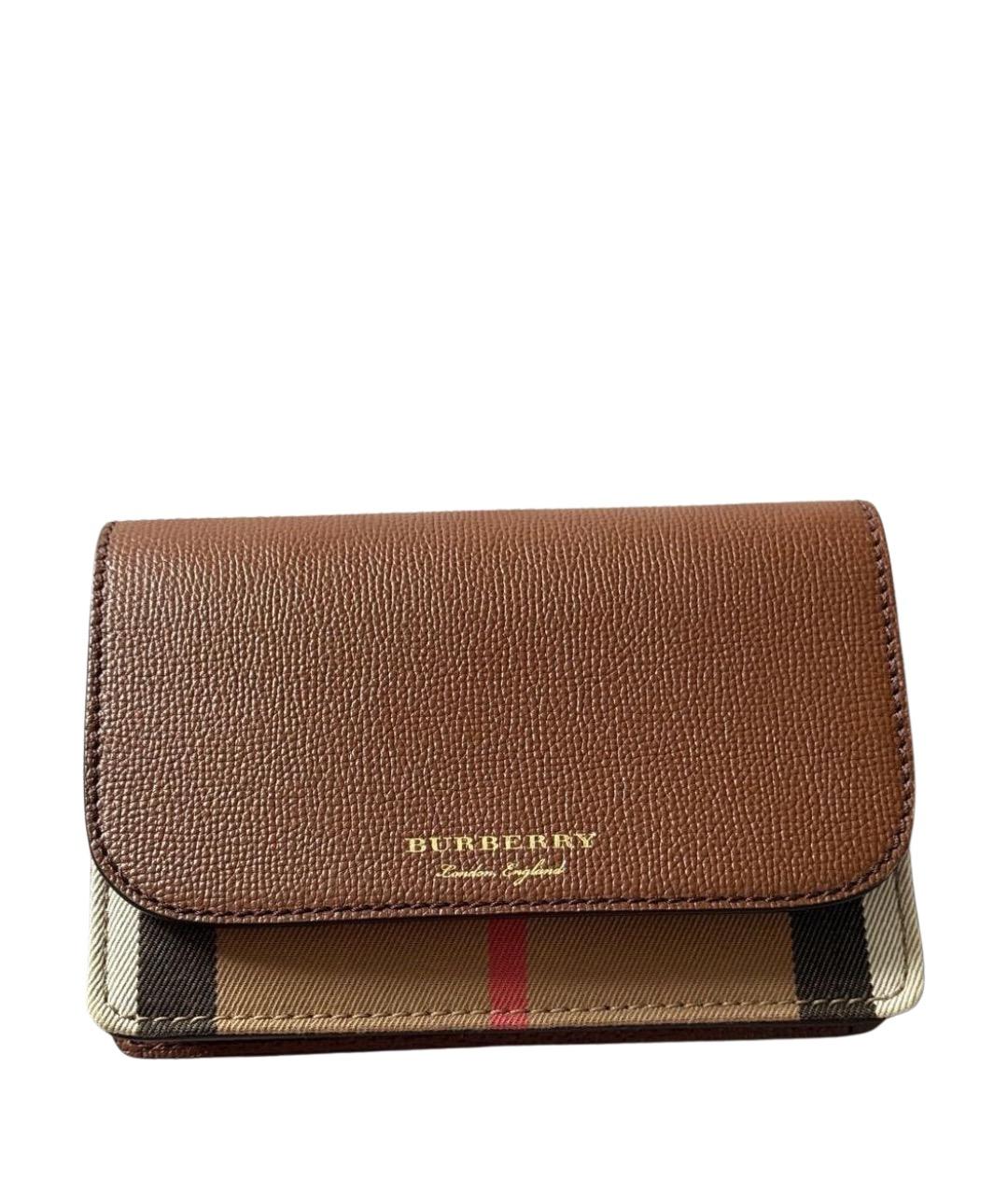 BURBERRY Коричневая сумка через плечо, фото 1