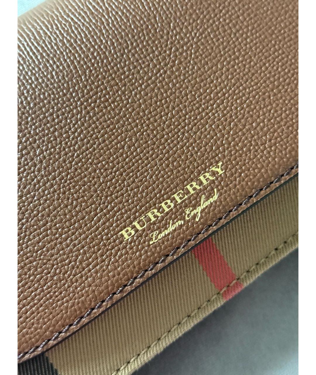BURBERRY Коричневая сумка через плечо, фото 6