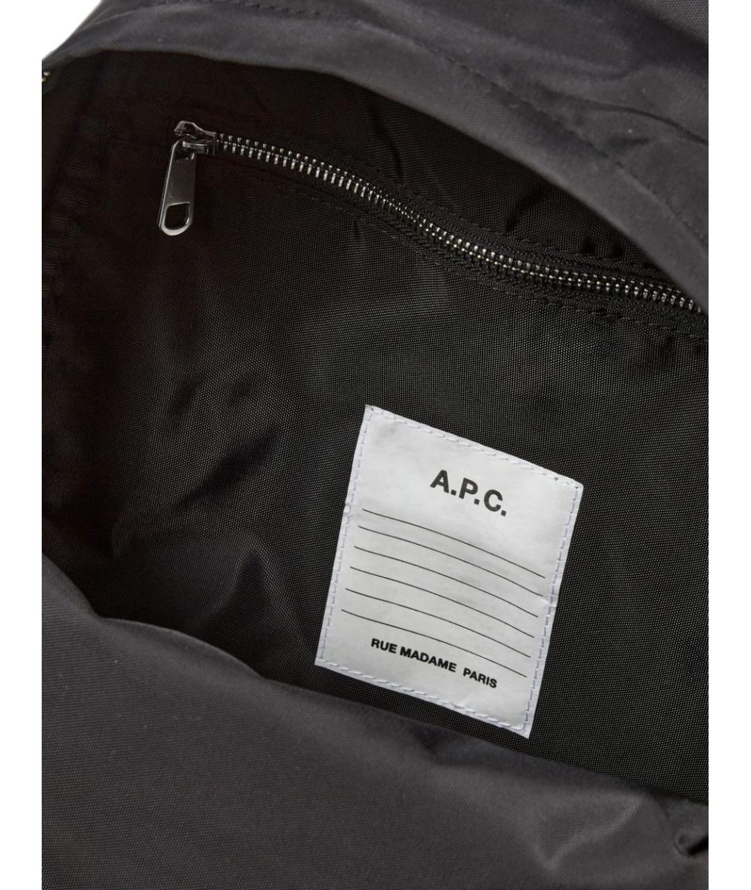 A.P.C. Черный синтетический рюкзак, фото 2