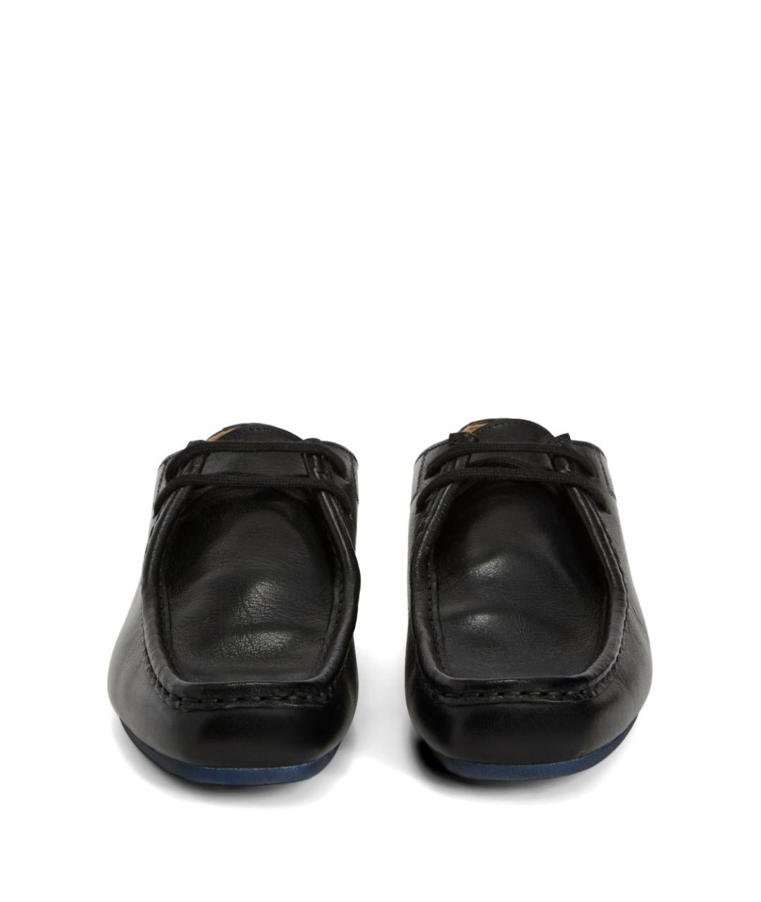 JIL SANDER Черные кожаные лоферы, фото 2