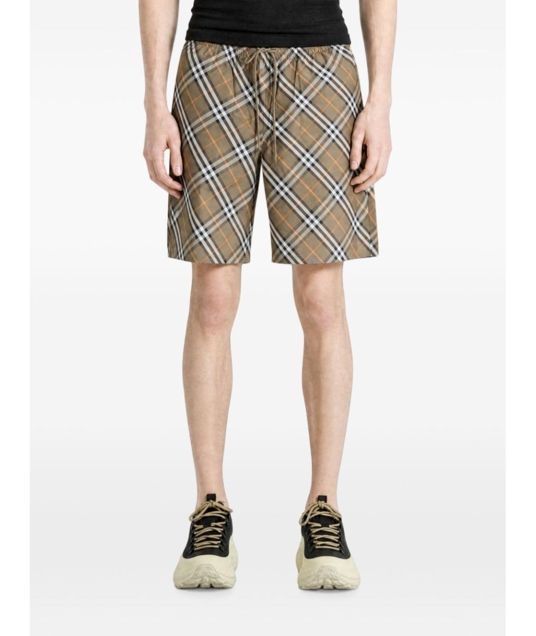 BURBERRY Мульти полиэстеровые шорты, фото 2