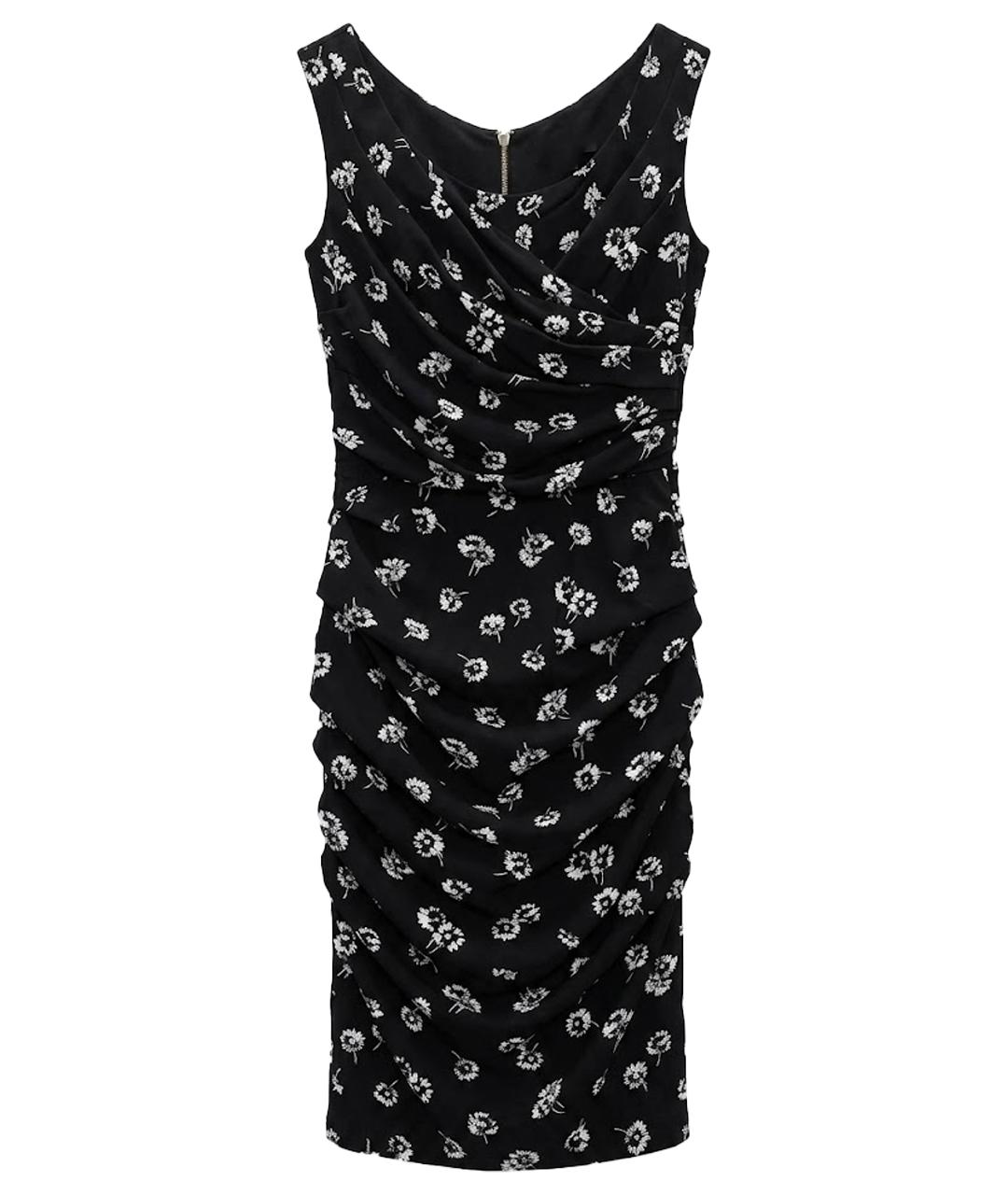 DOLCE&GABBANA Черное шелковое коктейльное платье, фото 1