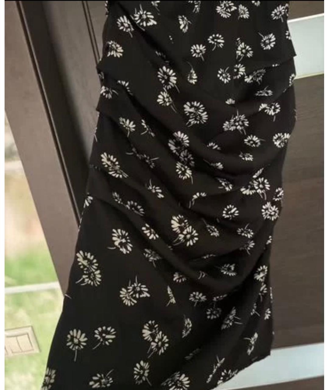 DOLCE&GABBANA Черное шелковое коктейльное платье, фото 4