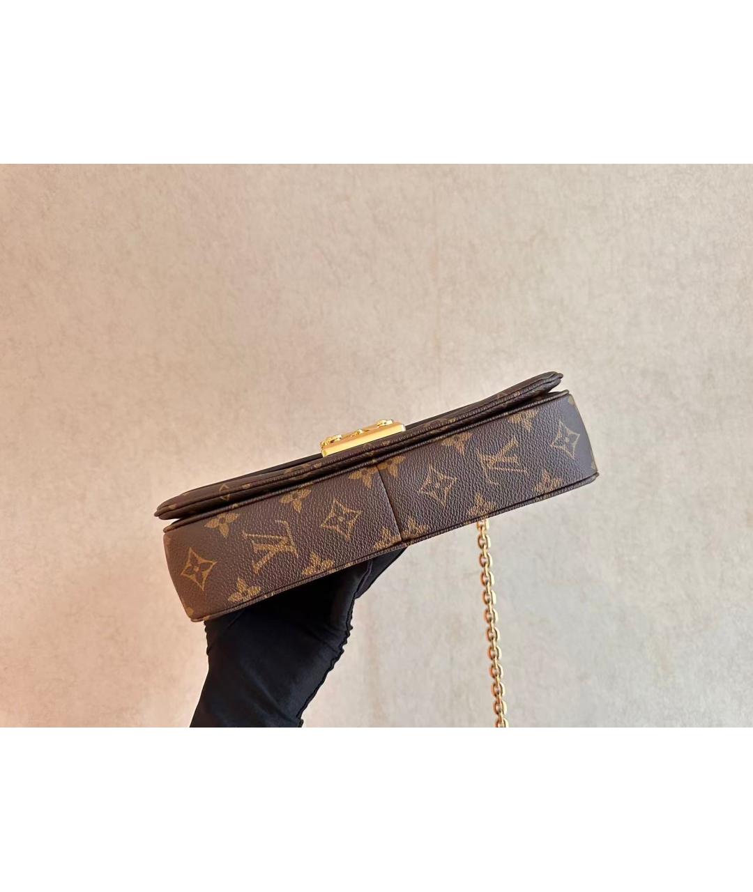 LOUIS VUITTON Коричневая сумка через плечо, фото 3