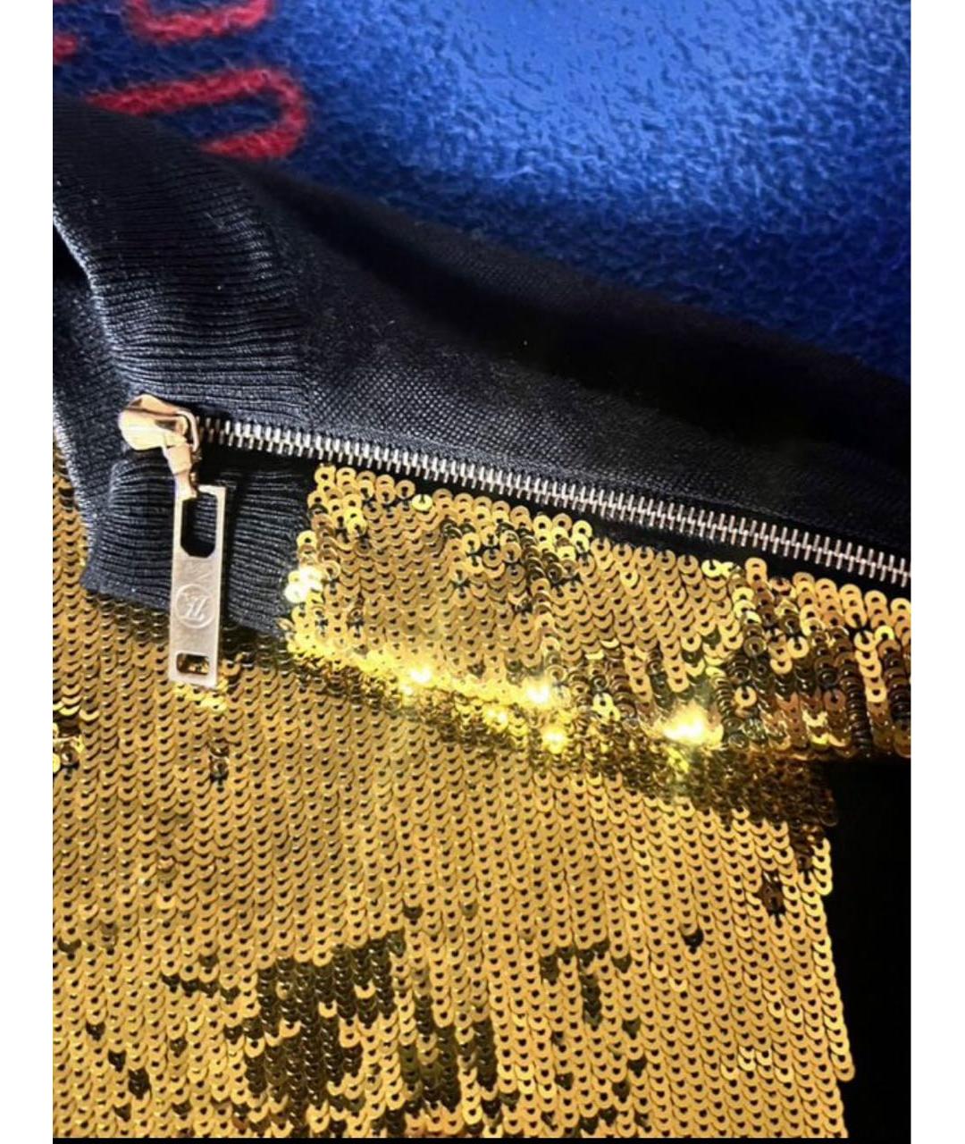LOUIS VUITTON Золотой кашемировый джемпер / свитер, фото 4