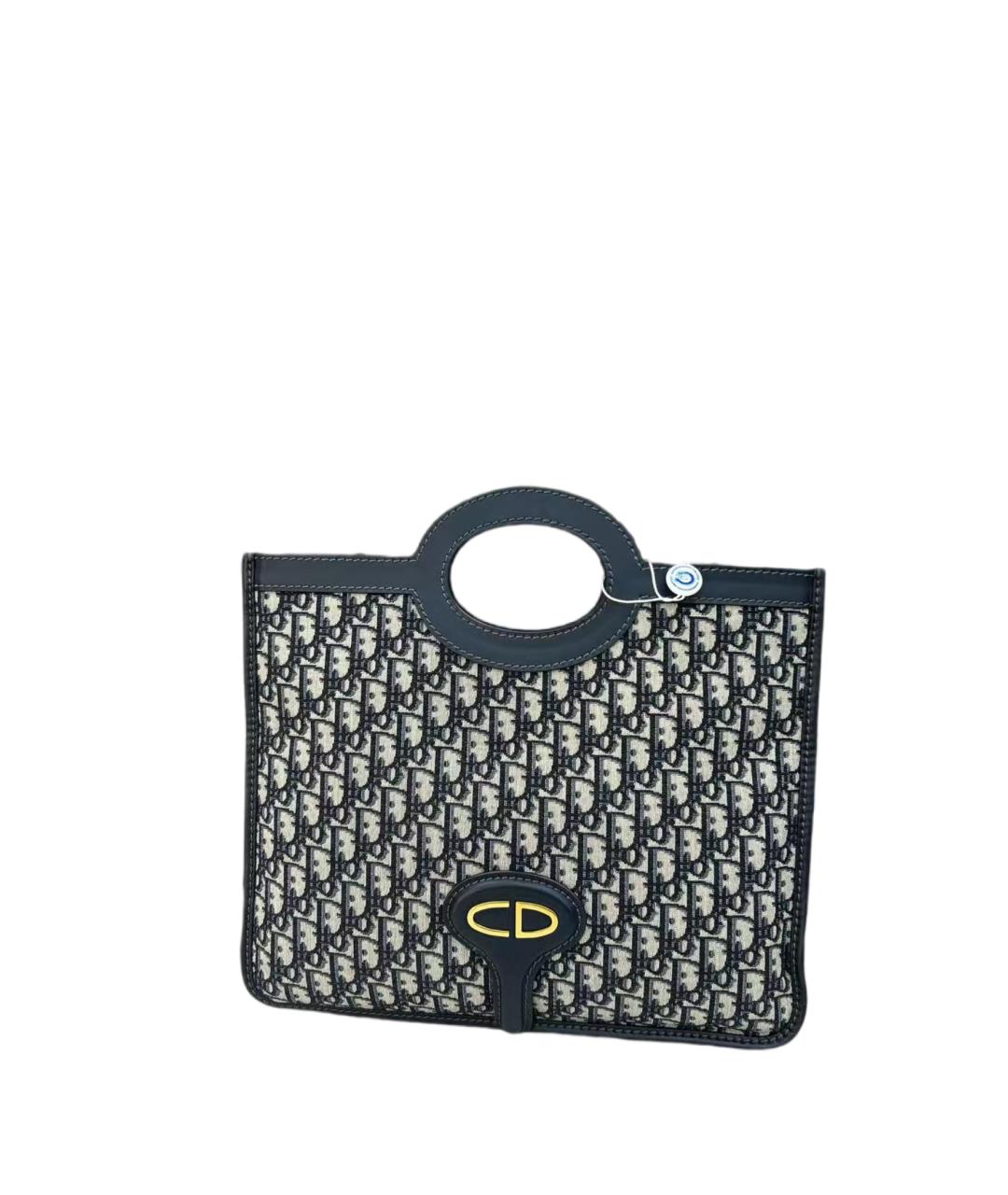 CHRISTIAN DIOR Темно-синяя сумка с короткими ручками, фото 5