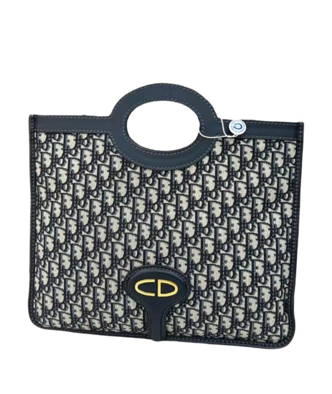 CHRISTIAN DIOR Темно-синяя сумка с короткими ручками, фото 1