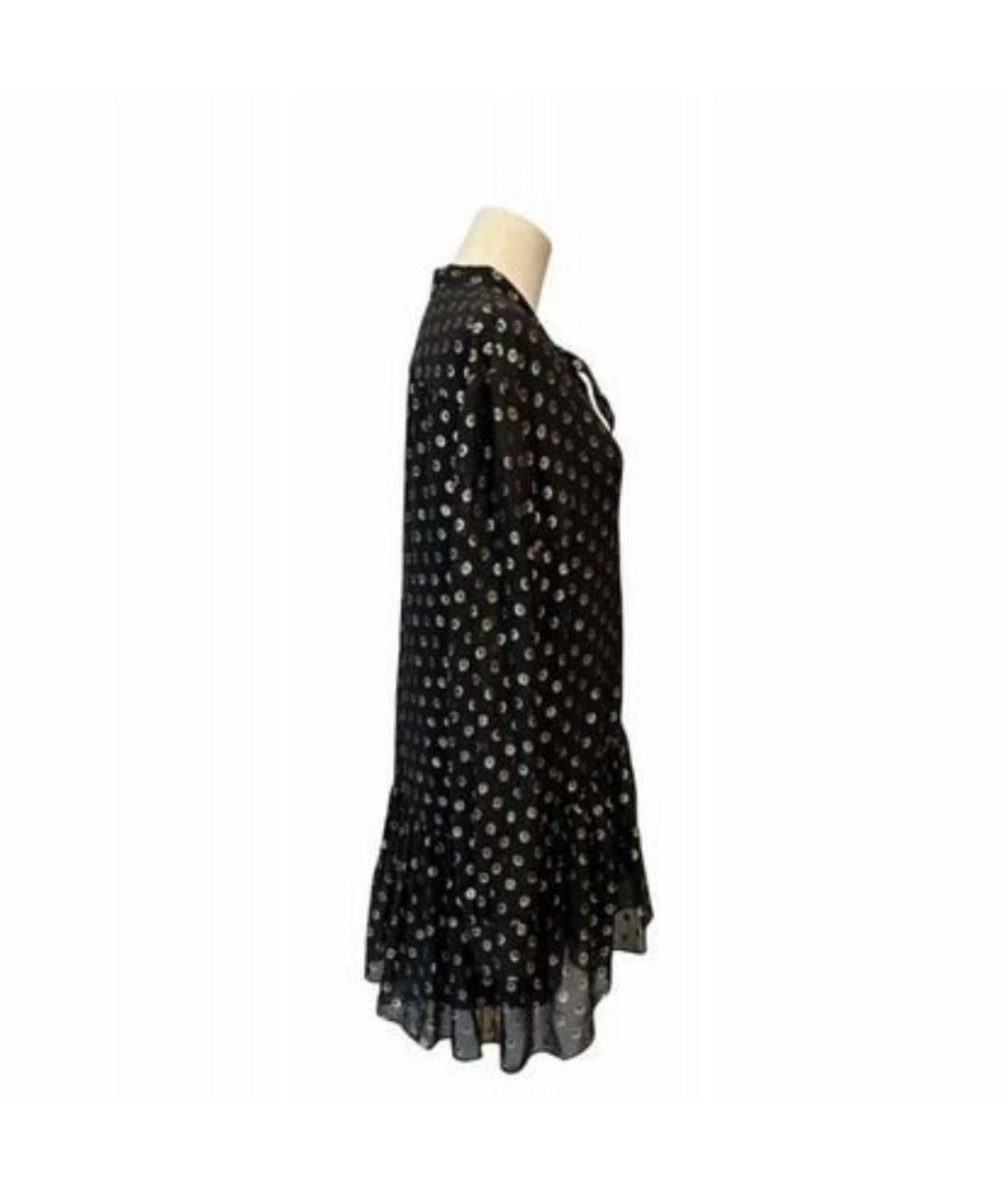 SAINT LAURENT Черное шелковое коктейльное платье, фото 3