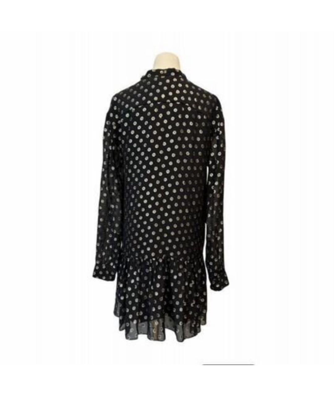 SAINT LAURENT Черное шелковое коктейльное платье, фото 2