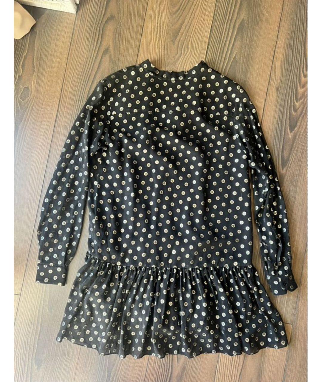 SAINT LAURENT Черное шелковое коктейльное платье, фото 6