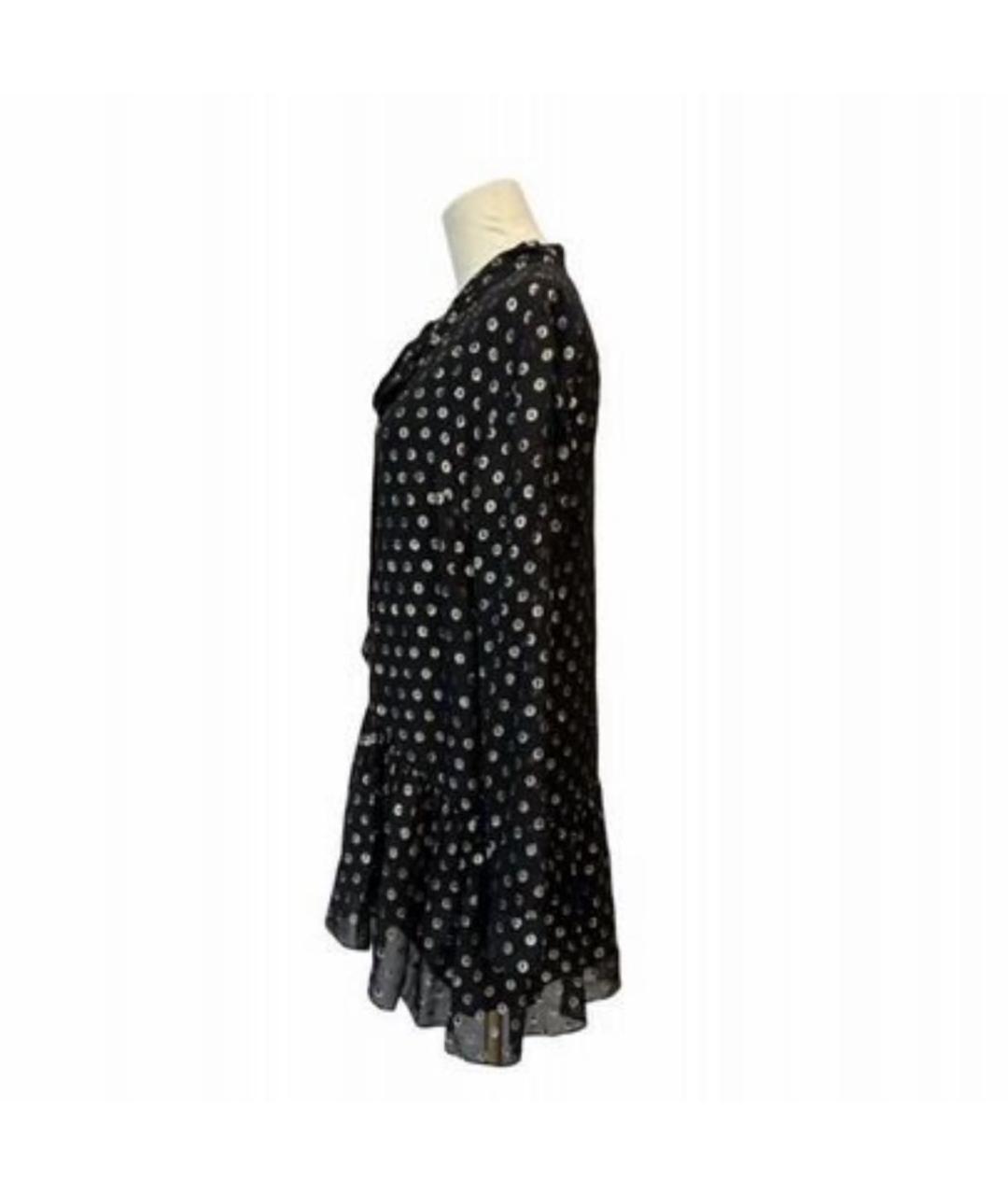 SAINT LAURENT Черное шелковое коктейльное платье, фото 4