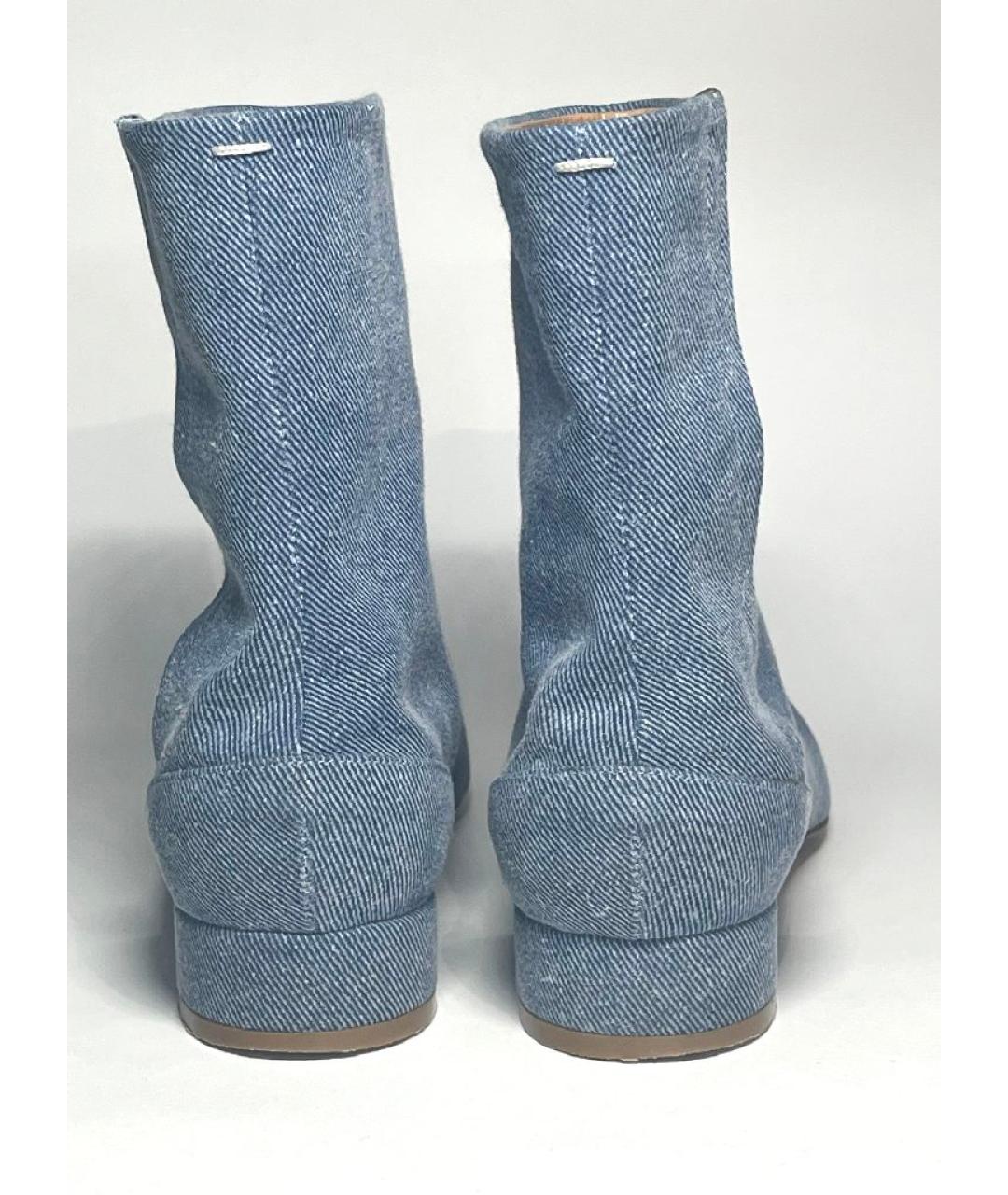 MAISON MARGIELA Синие текстильные ботинки, фото 4
