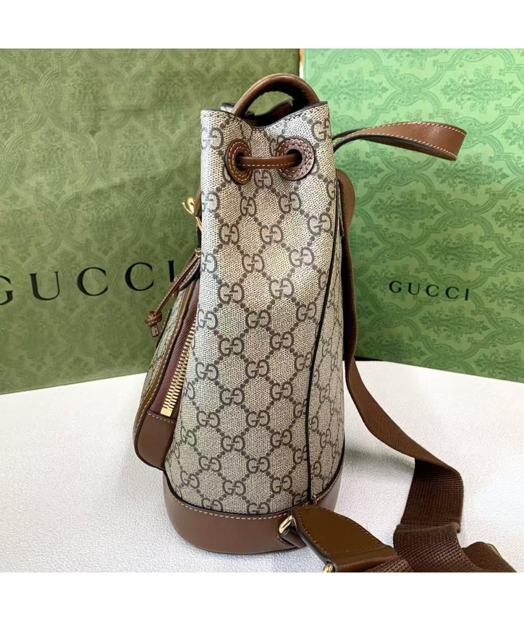 GUCCI Бежевый рюкзак, фото 3