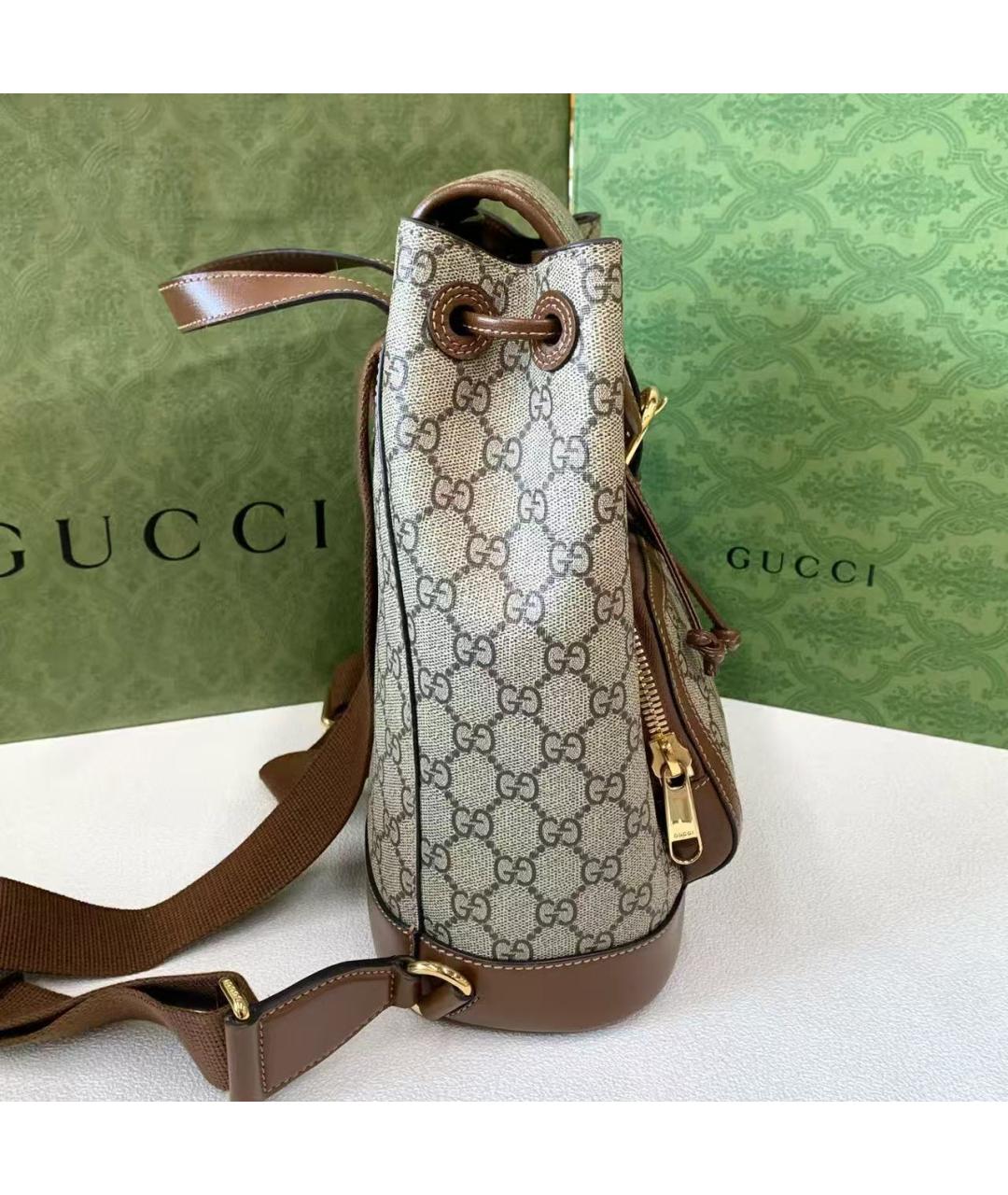 GUCCI Бежевый рюкзак, фото 4
