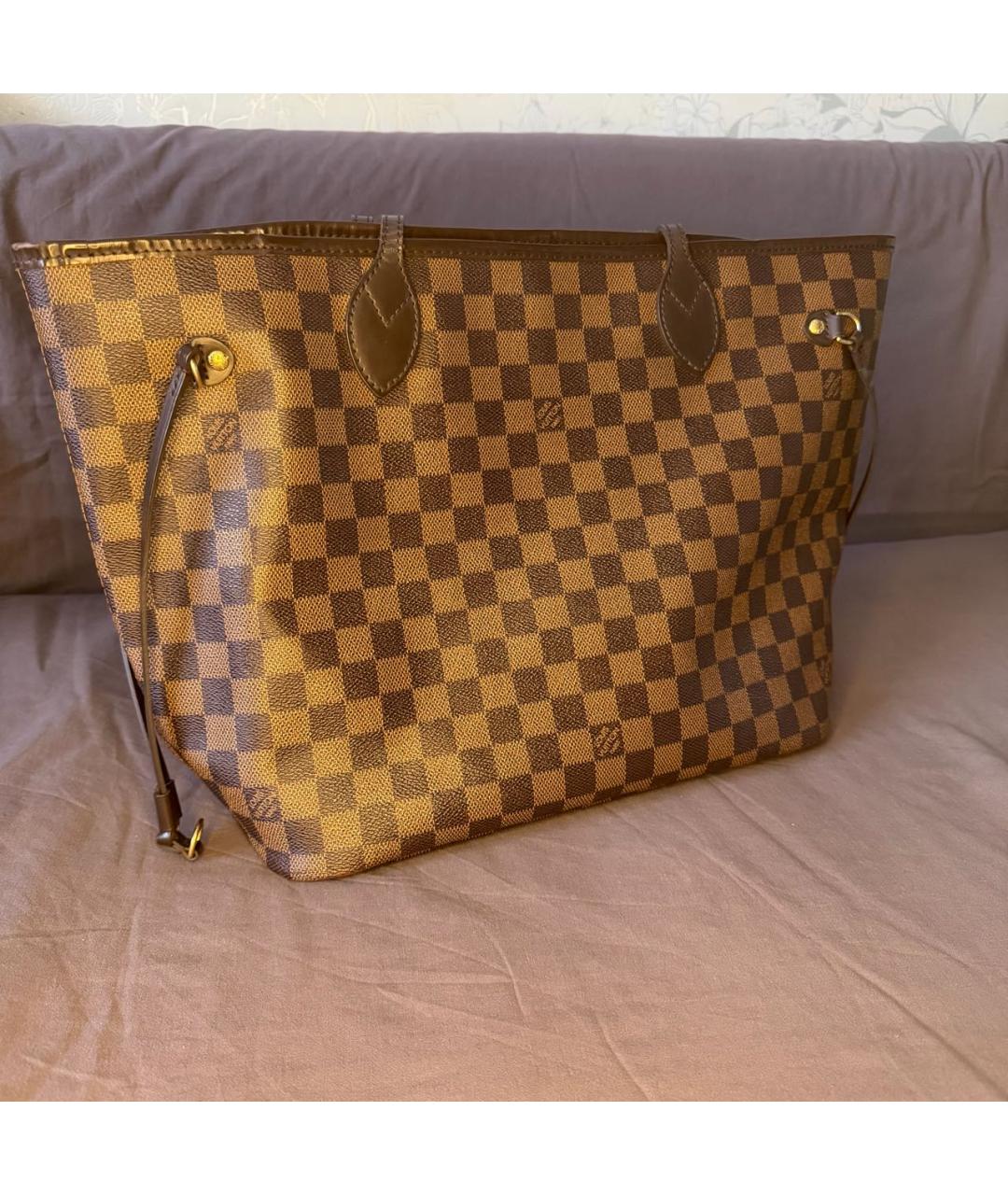 LOUIS VUITTON Коричневая сумка тоут, фото 3