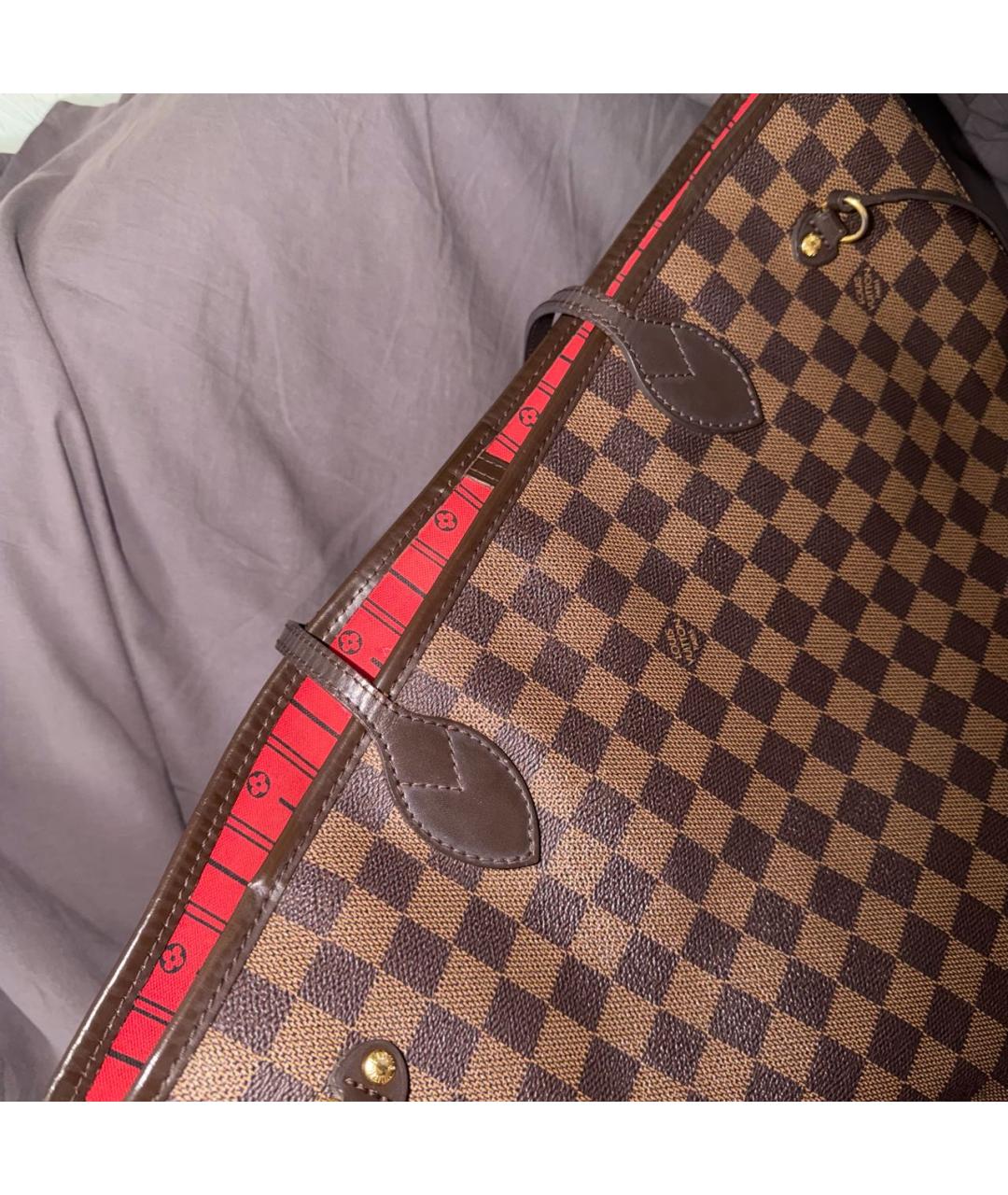 LOUIS VUITTON Коричневая сумка тоут, фото 8