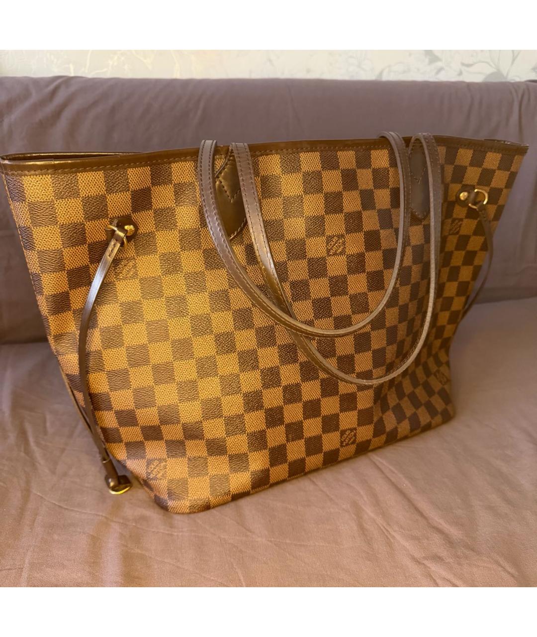 LOUIS VUITTON Коричневая сумка тоут, фото 2