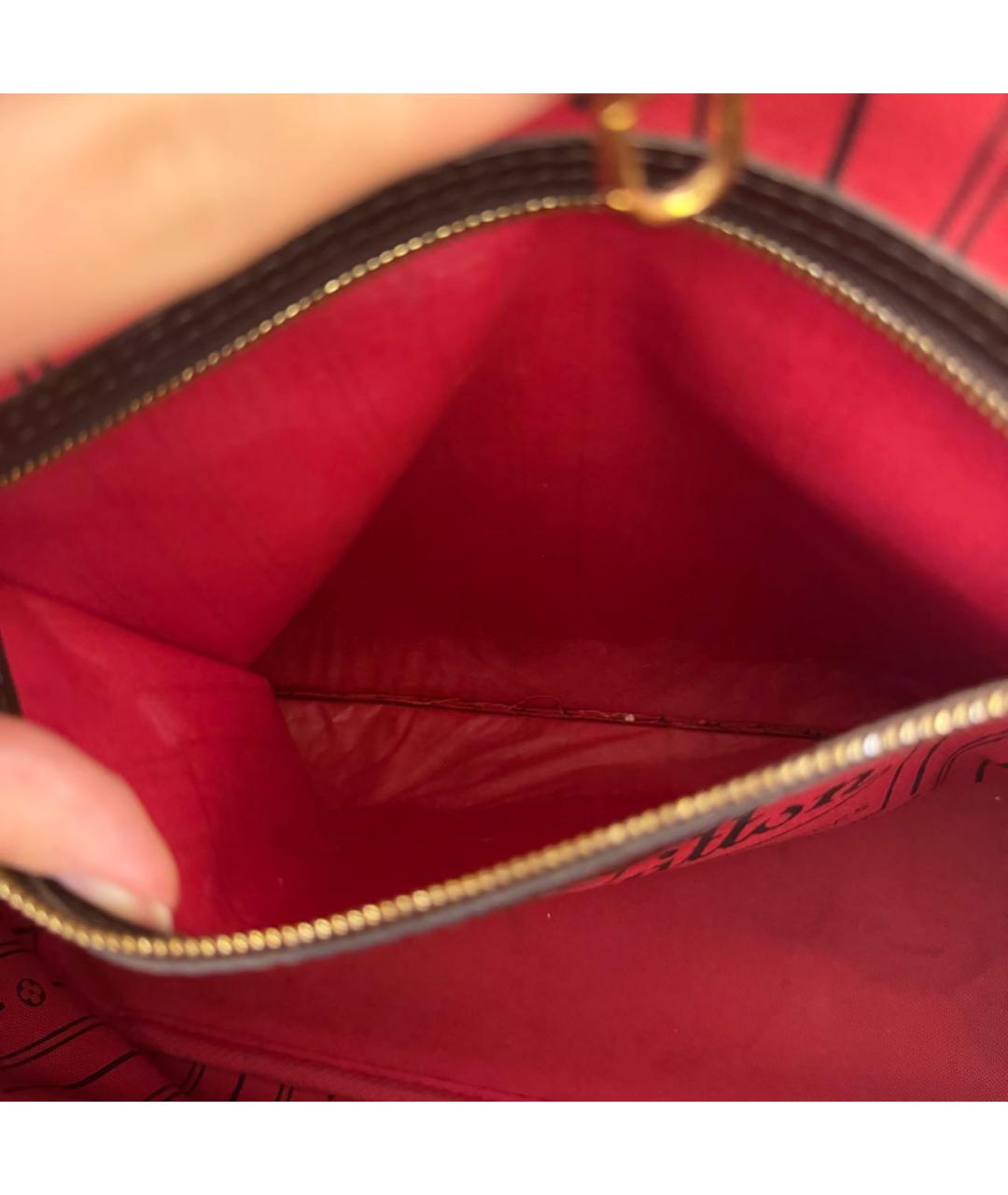 LOUIS VUITTON Коричневая сумка тоут, фото 6