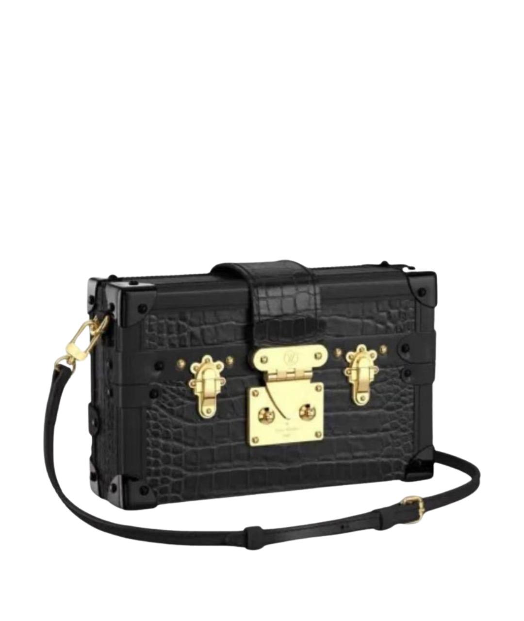 LOUIS VUITTON Черная кожаная сумка через плечо, фото 1