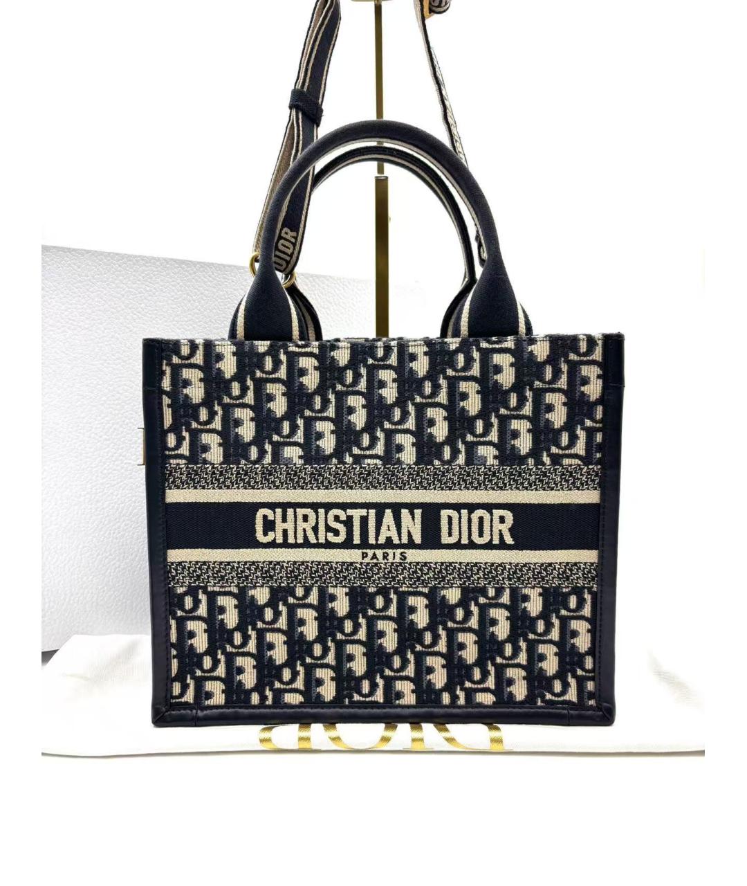 CHRISTIAN DIOR Темно-синяя сумка с короткими ручками, фото 2