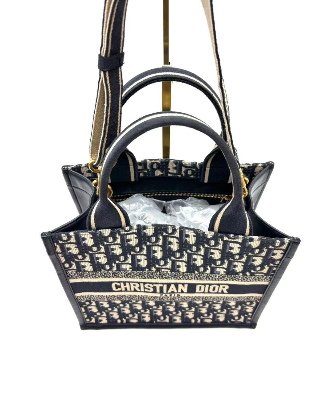 CHRISTIAN DIOR Темно-синяя сумка с короткими ручками, фото 4