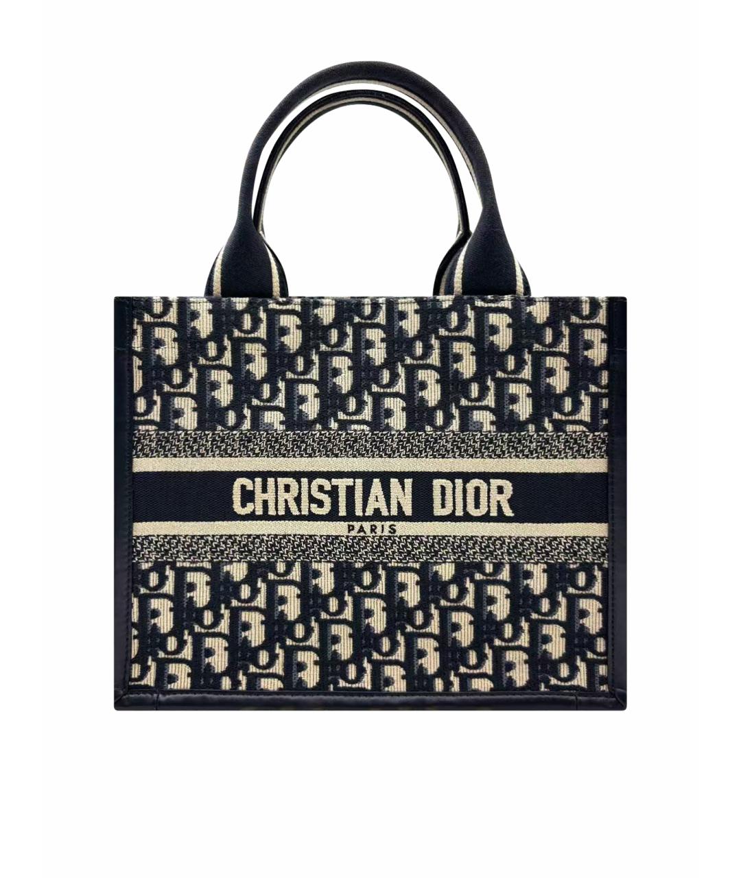 CHRISTIAN DIOR Темно-синяя сумка с короткими ручками, фото 1