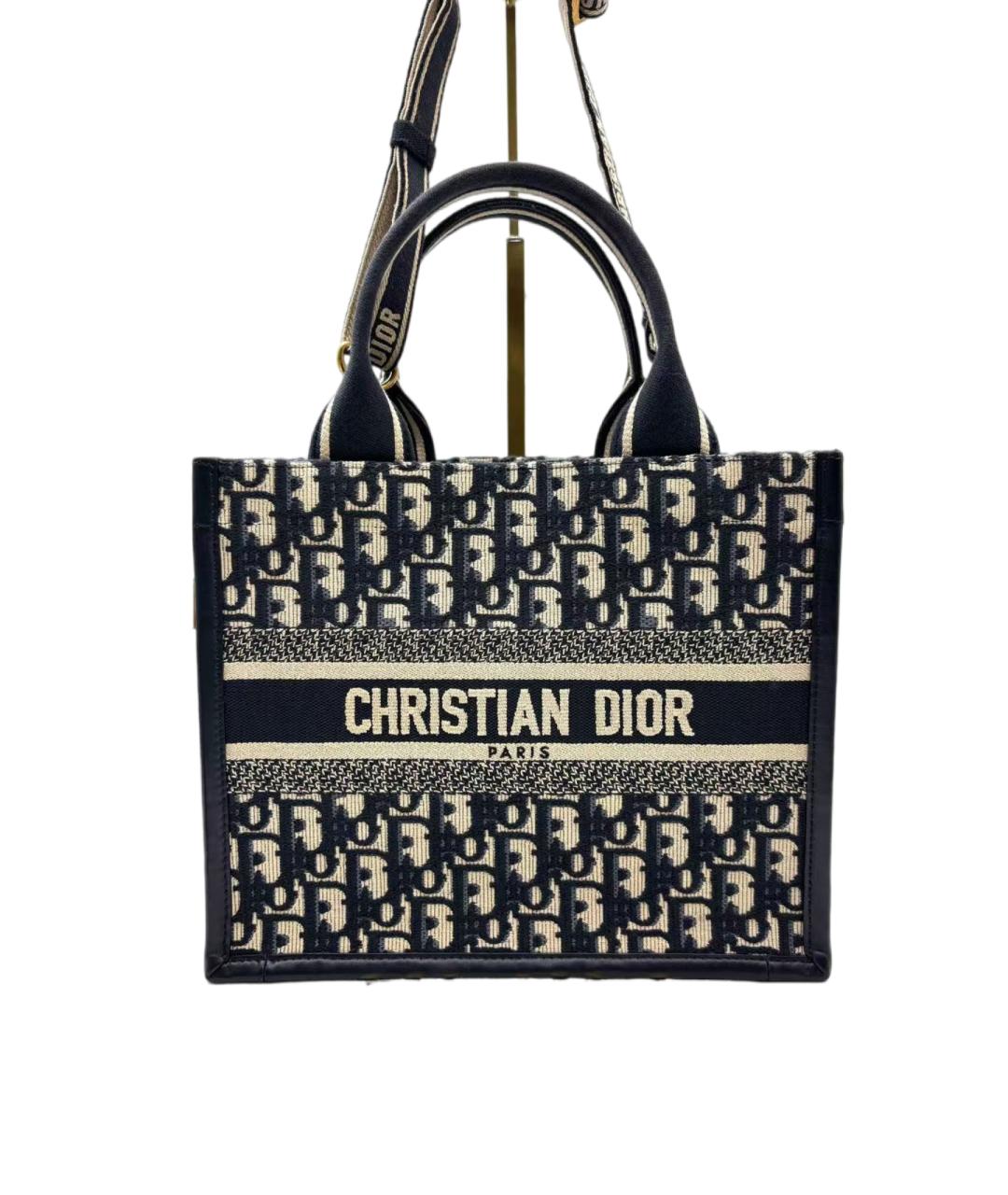 CHRISTIAN DIOR Темно-синяя сумка с короткими ручками, фото 7