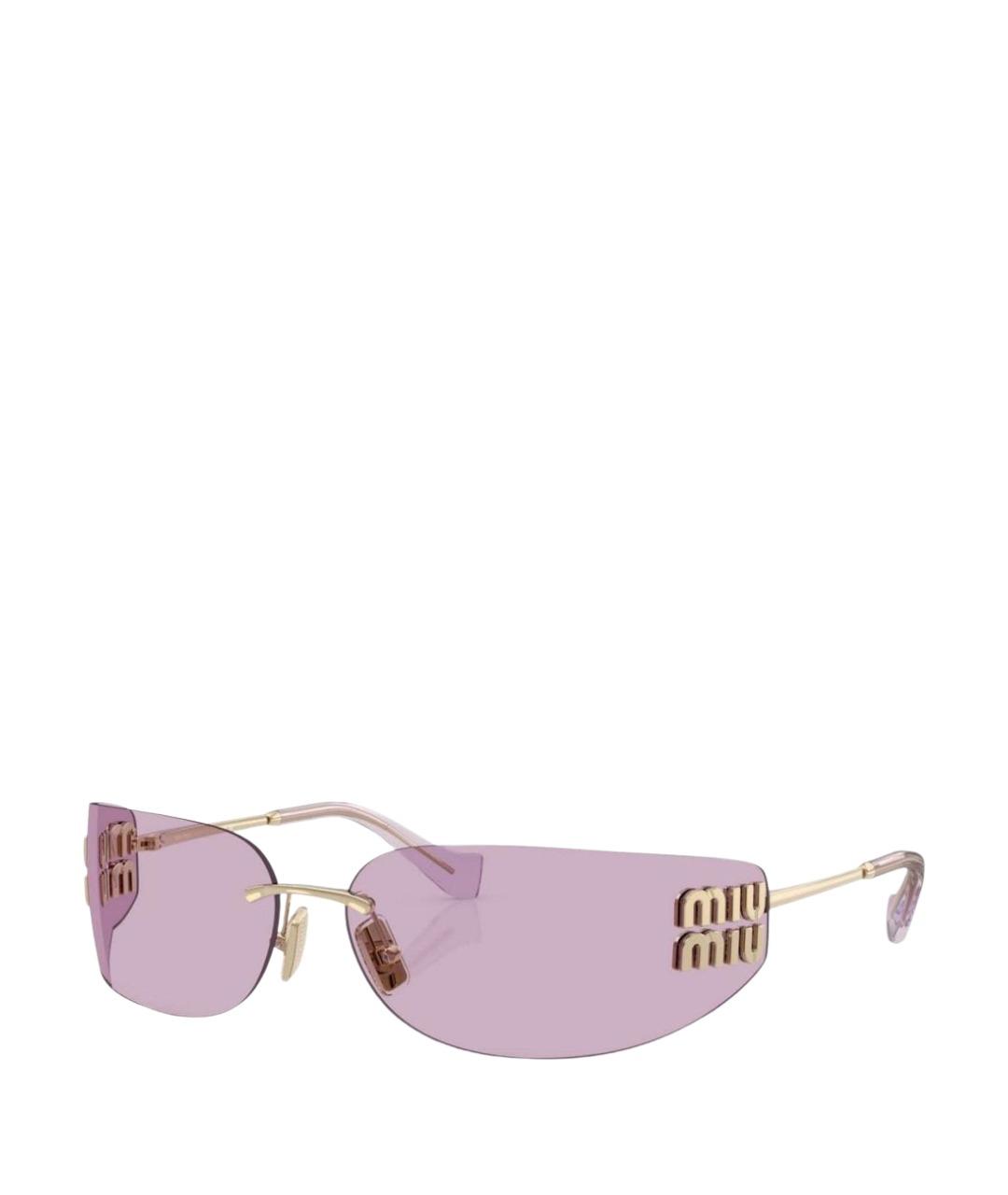 MIU MIU Розовые солнцезащитные очки, фото 1