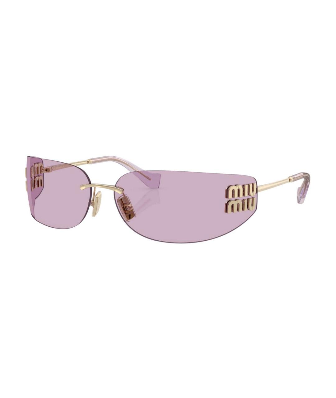 MIU MIU Розовые солнцезащитные очки, фото 7