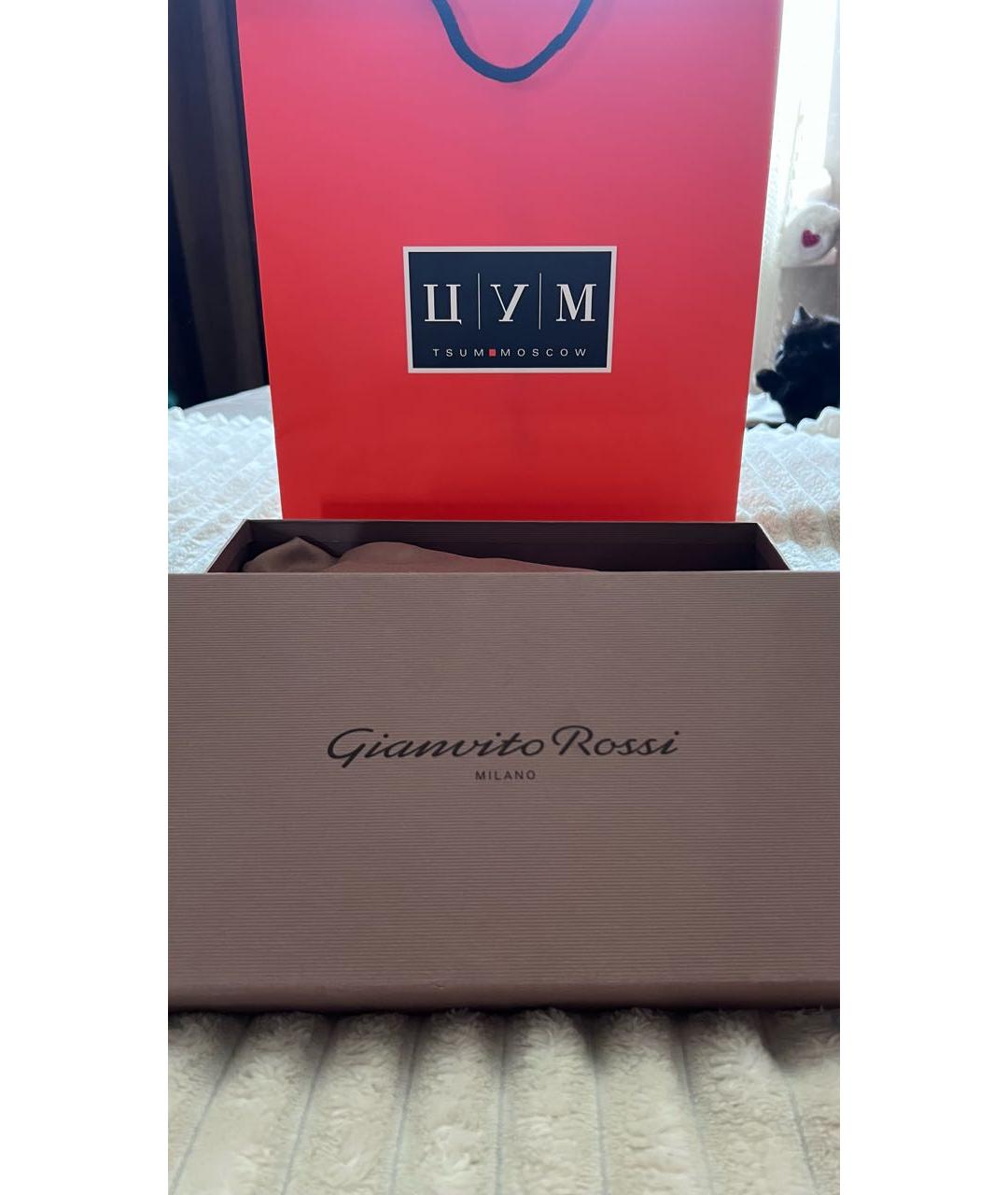 GIANVITO ROSSI Черные кожаные туфли, фото 3