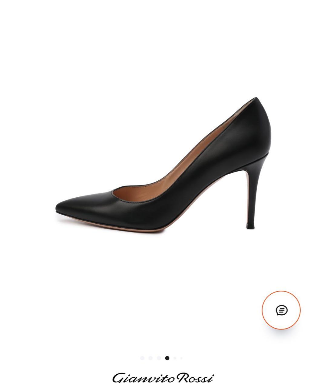 GIANVITO ROSSI Черные кожаные туфли, фото 9