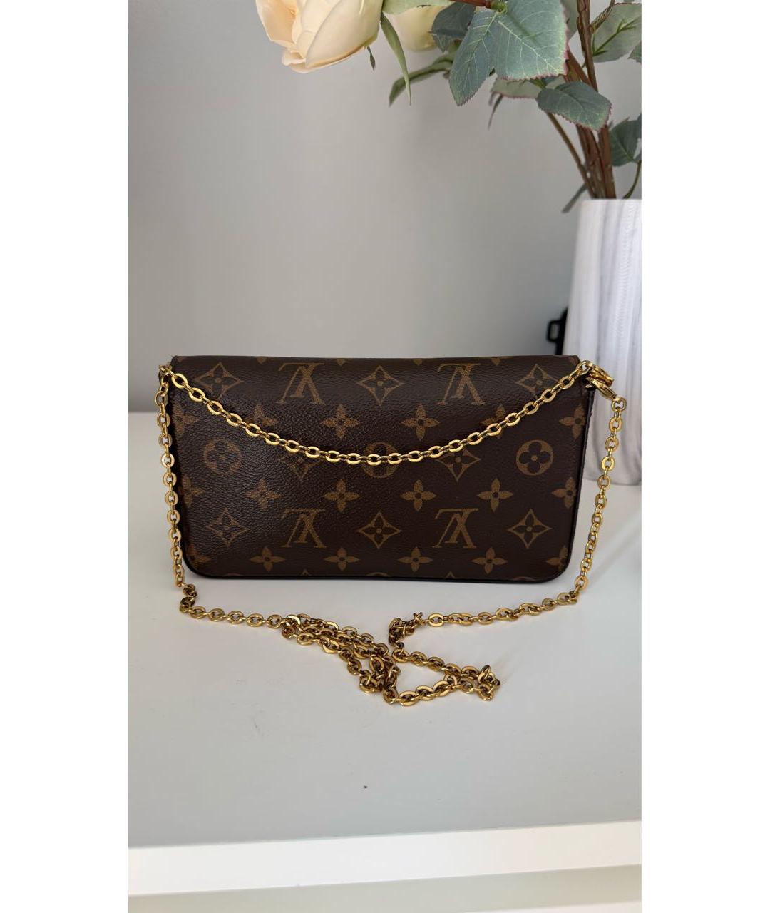 LOUIS VUITTON Коричневая сумка через плечо, фото 3