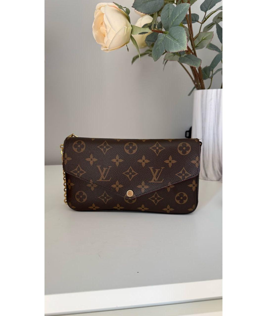 LOUIS VUITTON Коричневая сумка через плечо, фото 5