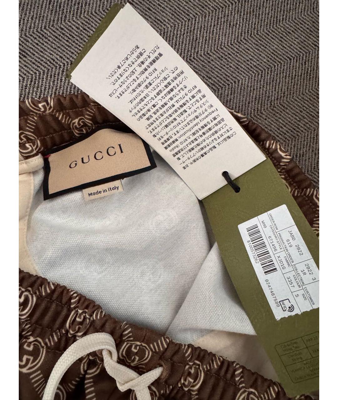 GUCCI Коричневые кюлоты, фото 5