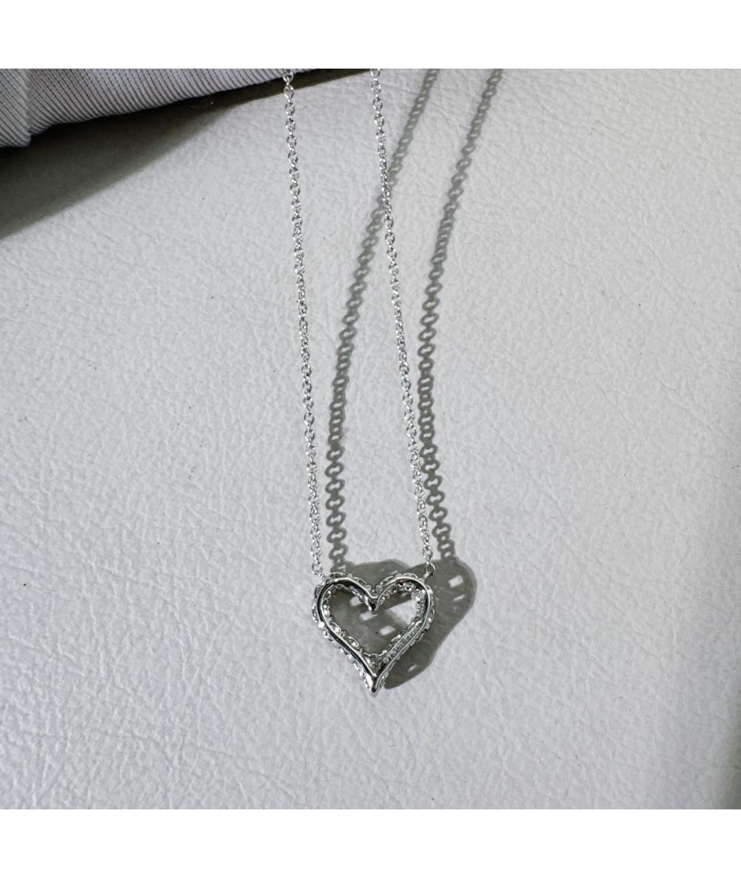 TIFFANY&CO Серебряное платиновое колье, фото 6