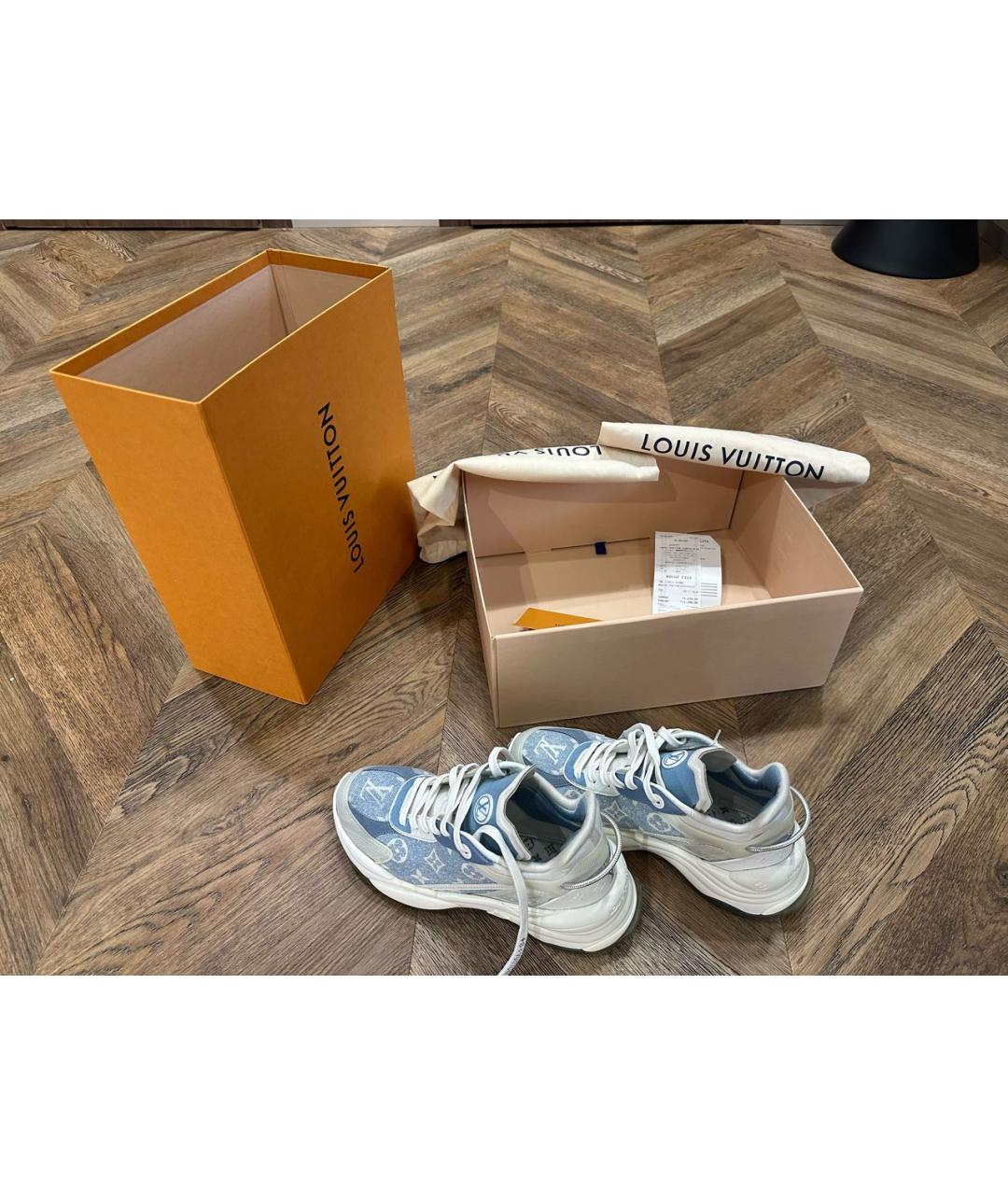 LOUIS VUITTON Голубые кроссовки, фото 4