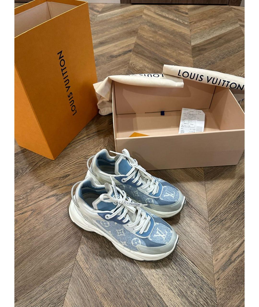 LOUIS VUITTON Голубые кроссовки, фото 2