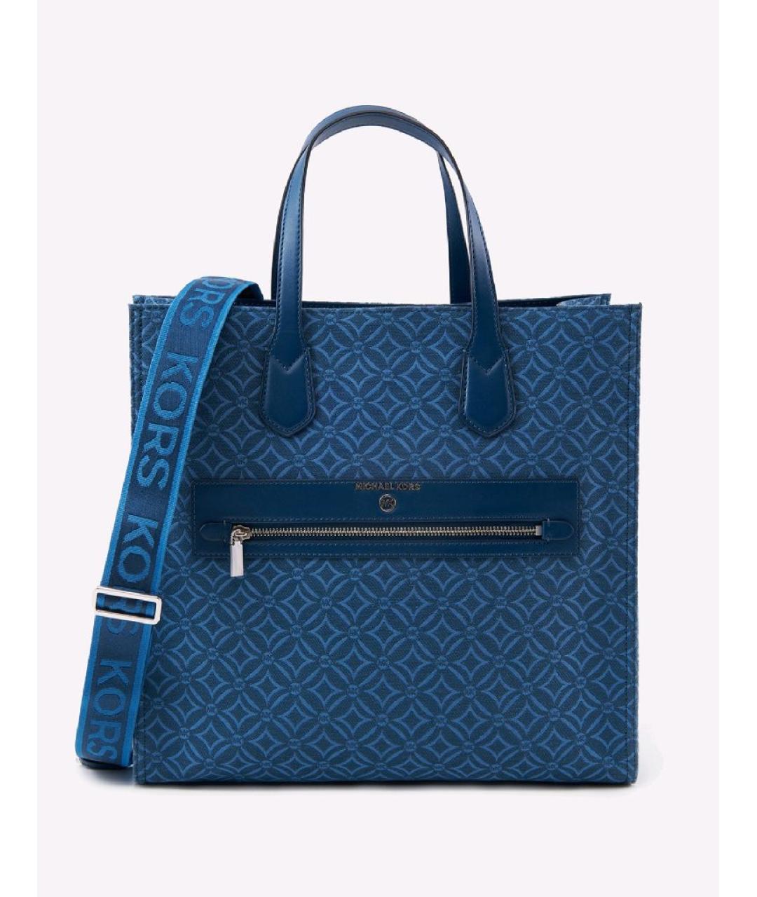 MICHAEL KORS Синяя сумка с короткими ручками, фото 10