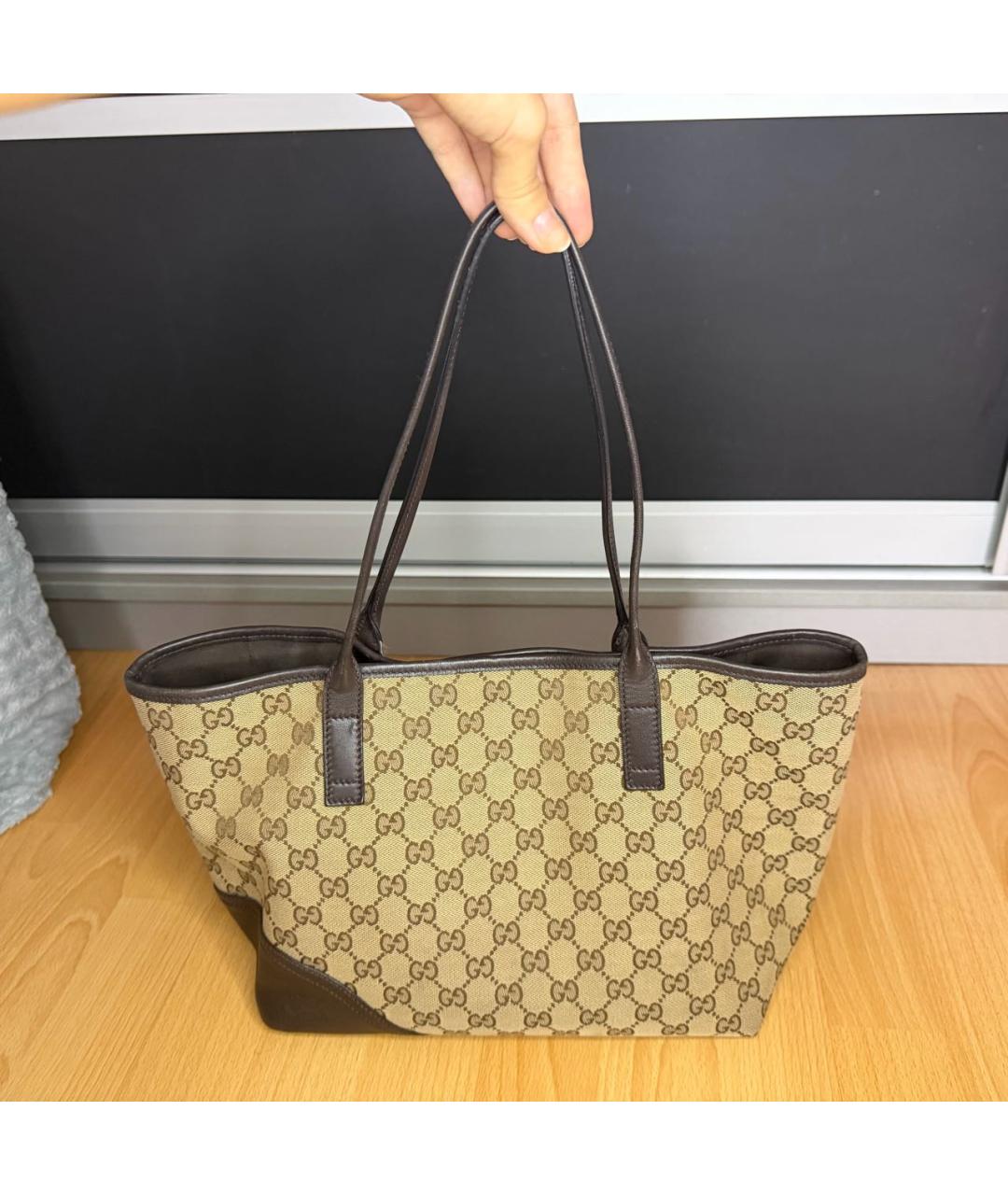 GUCCI Бежевая сумка тоут, фото 3