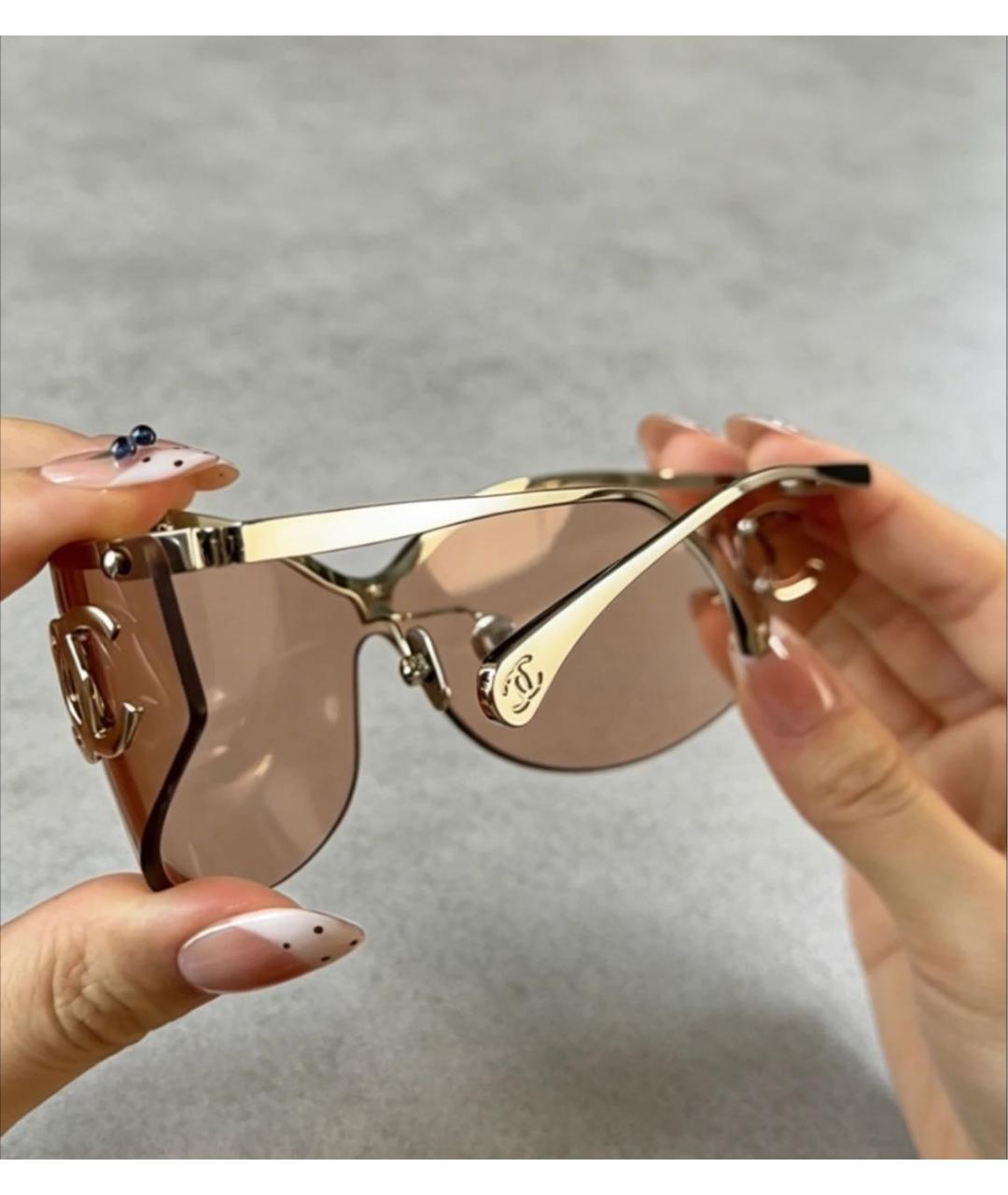 CHANEL Серебряные солнцезащитные очки, фото 7
