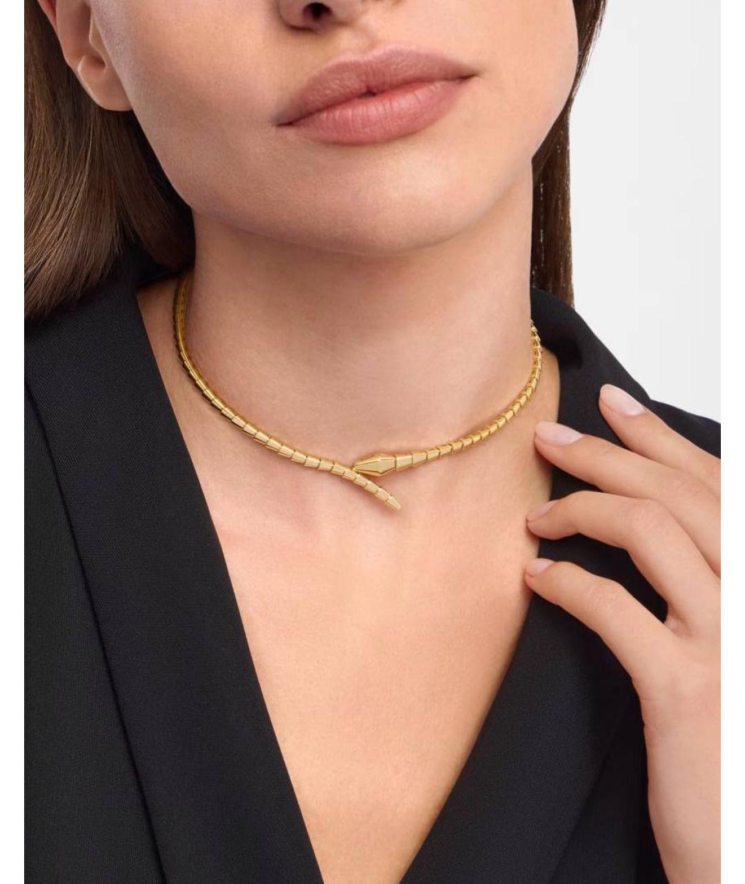 BVLGARI Золотое колье из желтого золота, фото 4