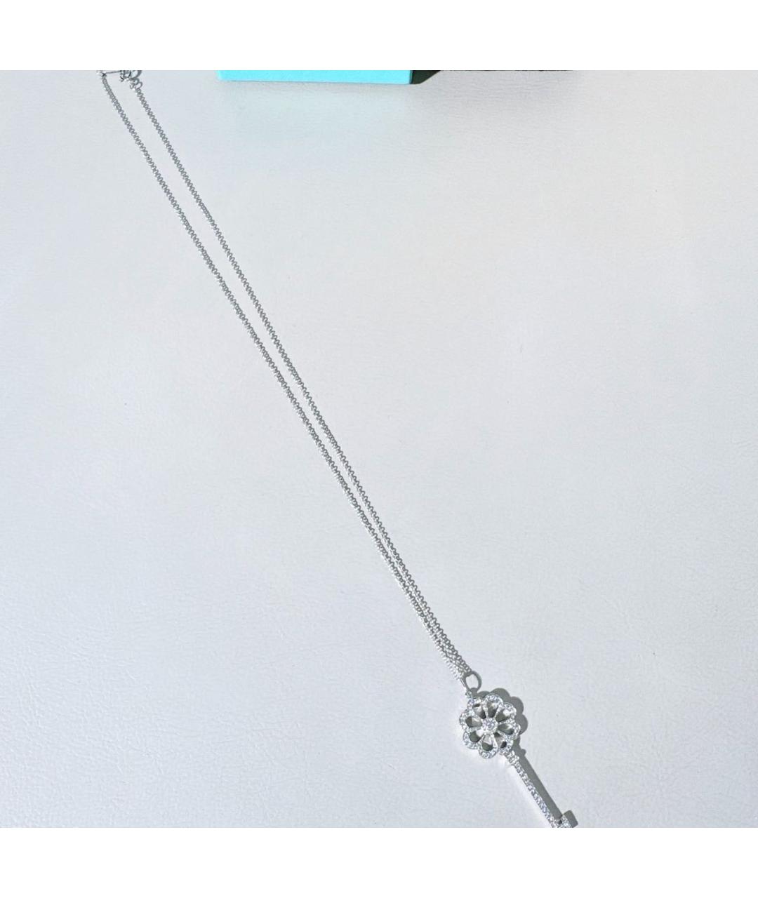TIFFANY&CO Серебряное платиновое колье, фото 6