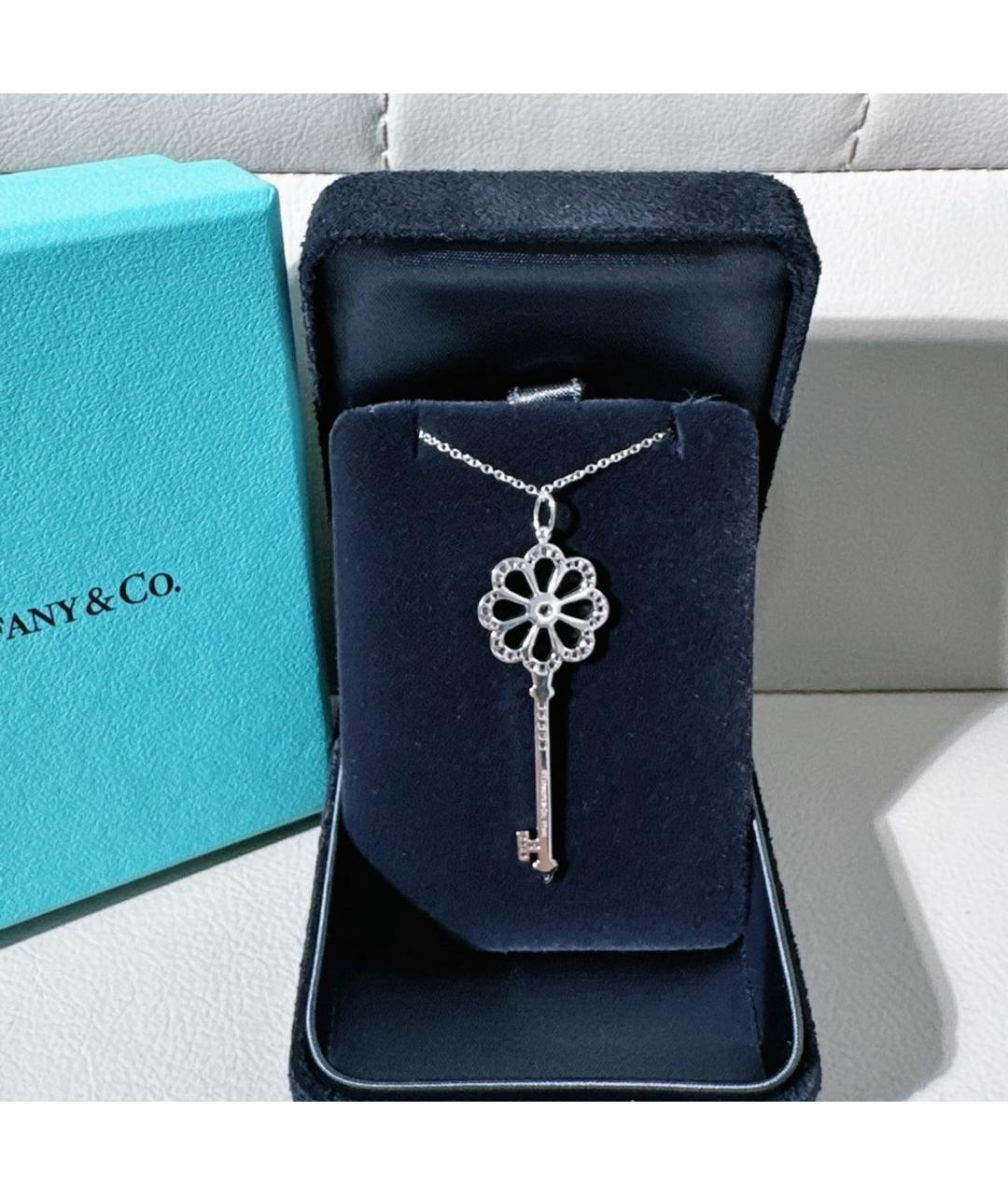 TIFFANY&CO Серебряное платиновое колье, фото 2