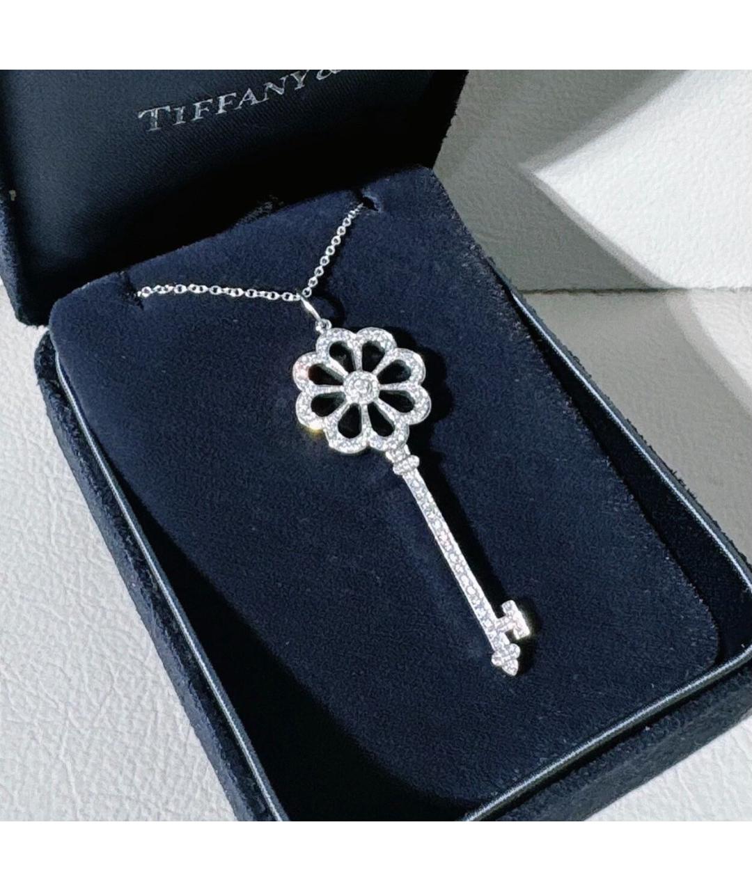 TIFFANY&CO Серебряное платиновое колье, фото 3