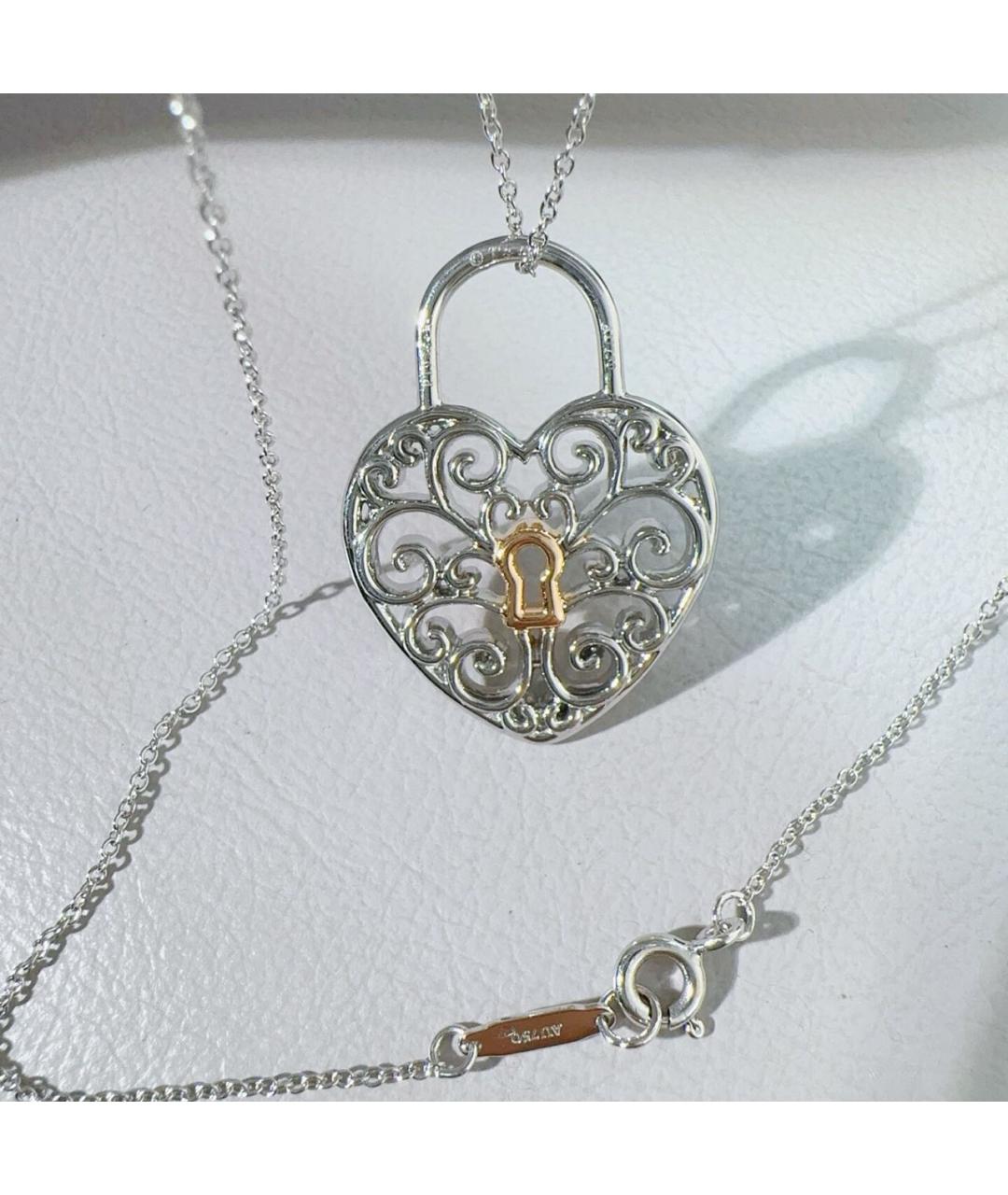 TIFFANY&CO Серебряное колье из белого золота, фото 5